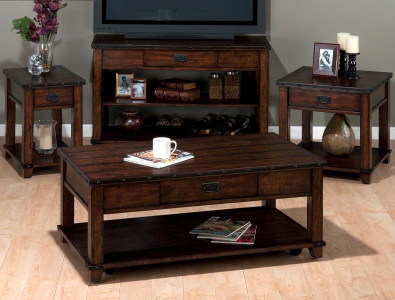 Jofran - 561-1 - Cassidy Brown Traditional Plank Top Cocktail