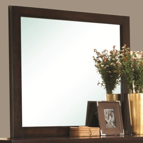 Coaster 203494 Cameron Square Mirror With Wooden Frame Coaster 203494 Mirrors Bedroom Voss Tv Appliance In Jefferson Hills Pa