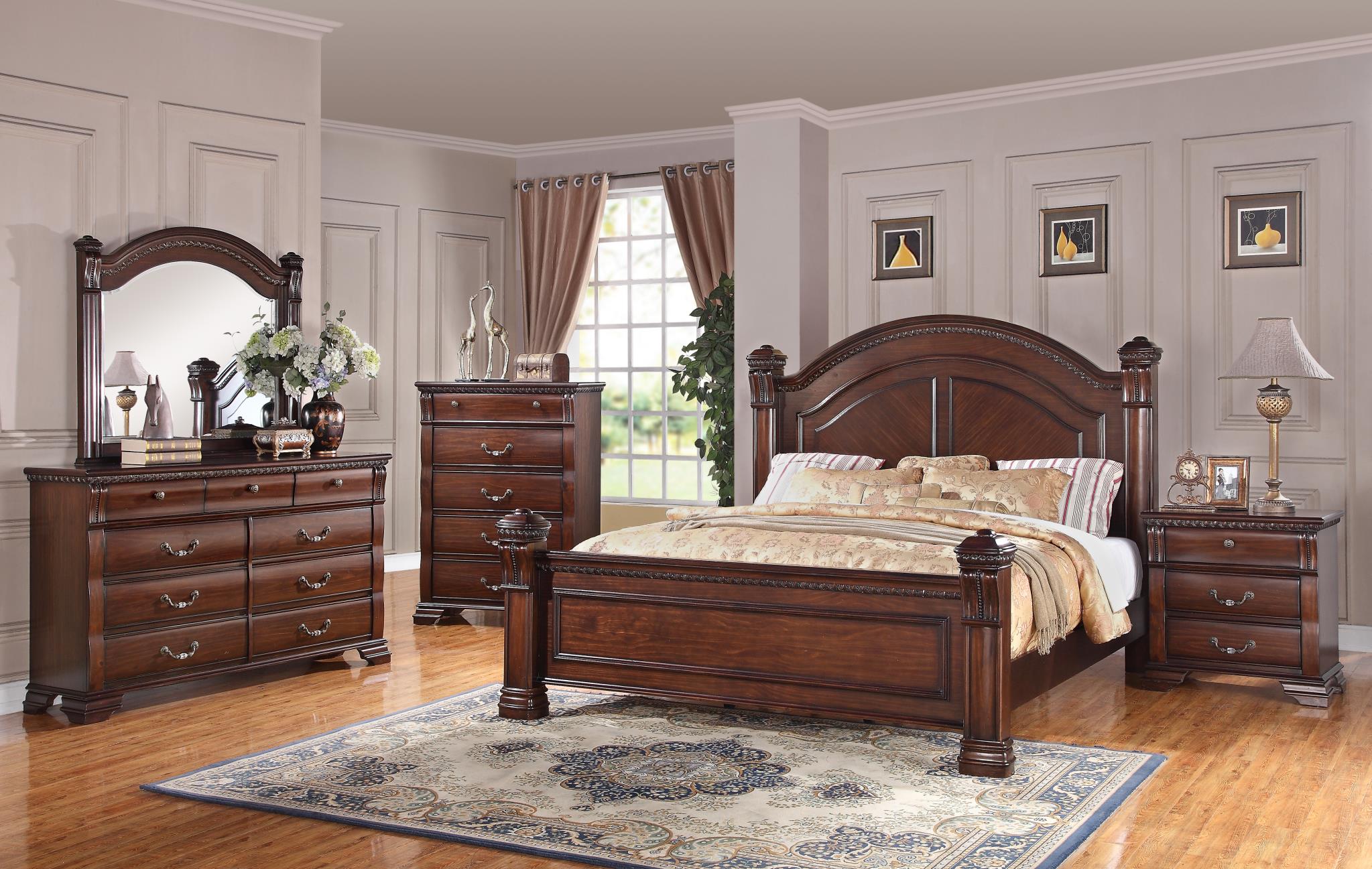 Crossroads Furniture 527 Casablanca Queen BED COMPLETE; Queen HB, FB, Rails & Slats