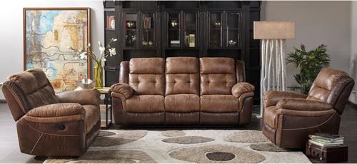 Crossroads Furniture 5156 Denali Reclining Loveseat; no console- Brown