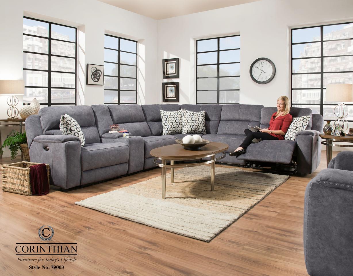 Crossroads Furniture 79003 Imprint SECTIONAL COMPLETE: LAF, C, AC, W, AC & RAF