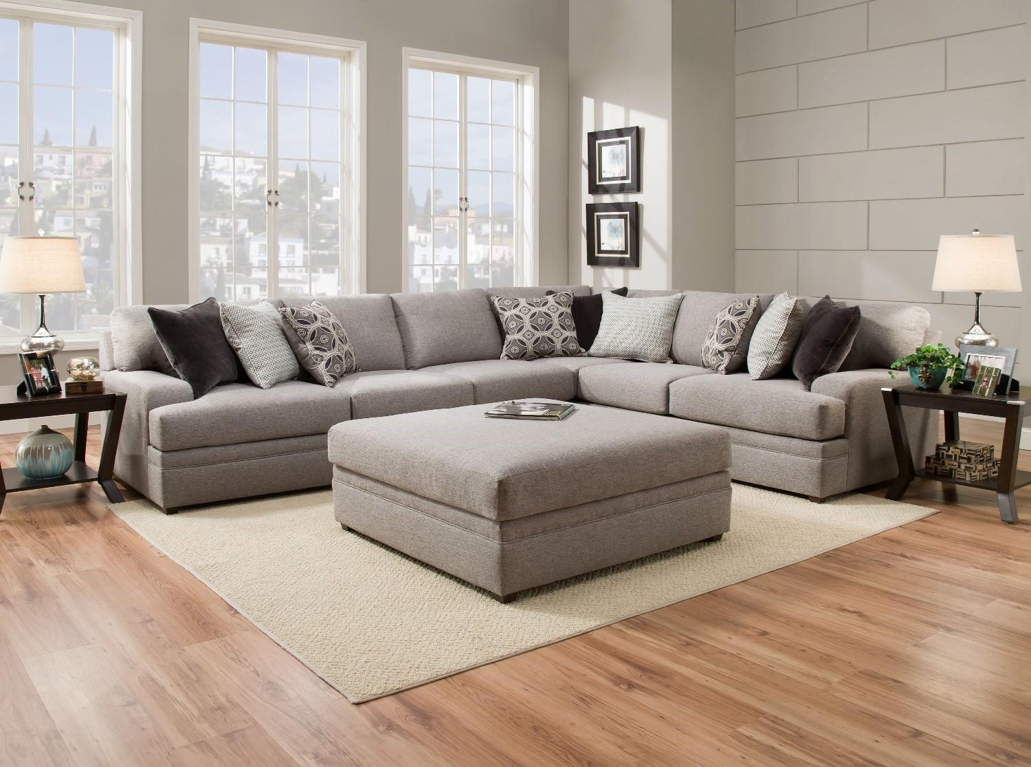 Crossroads Furniture 8561 Dublin COMPLETE Sectional (LAF Bump Sofa & RAF Sofa)