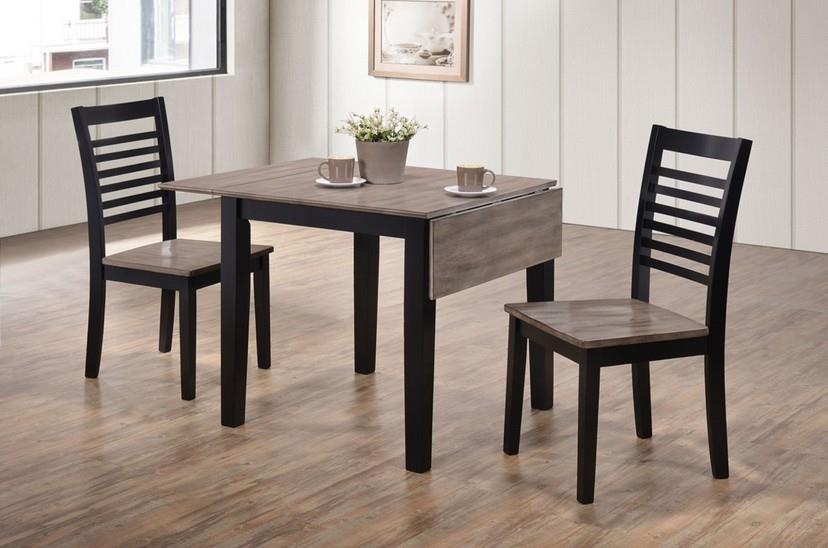 Crossroads Furniture 5014 Hampton 3PC Drop-Leaf Dining Set; Table & 2 Chairs