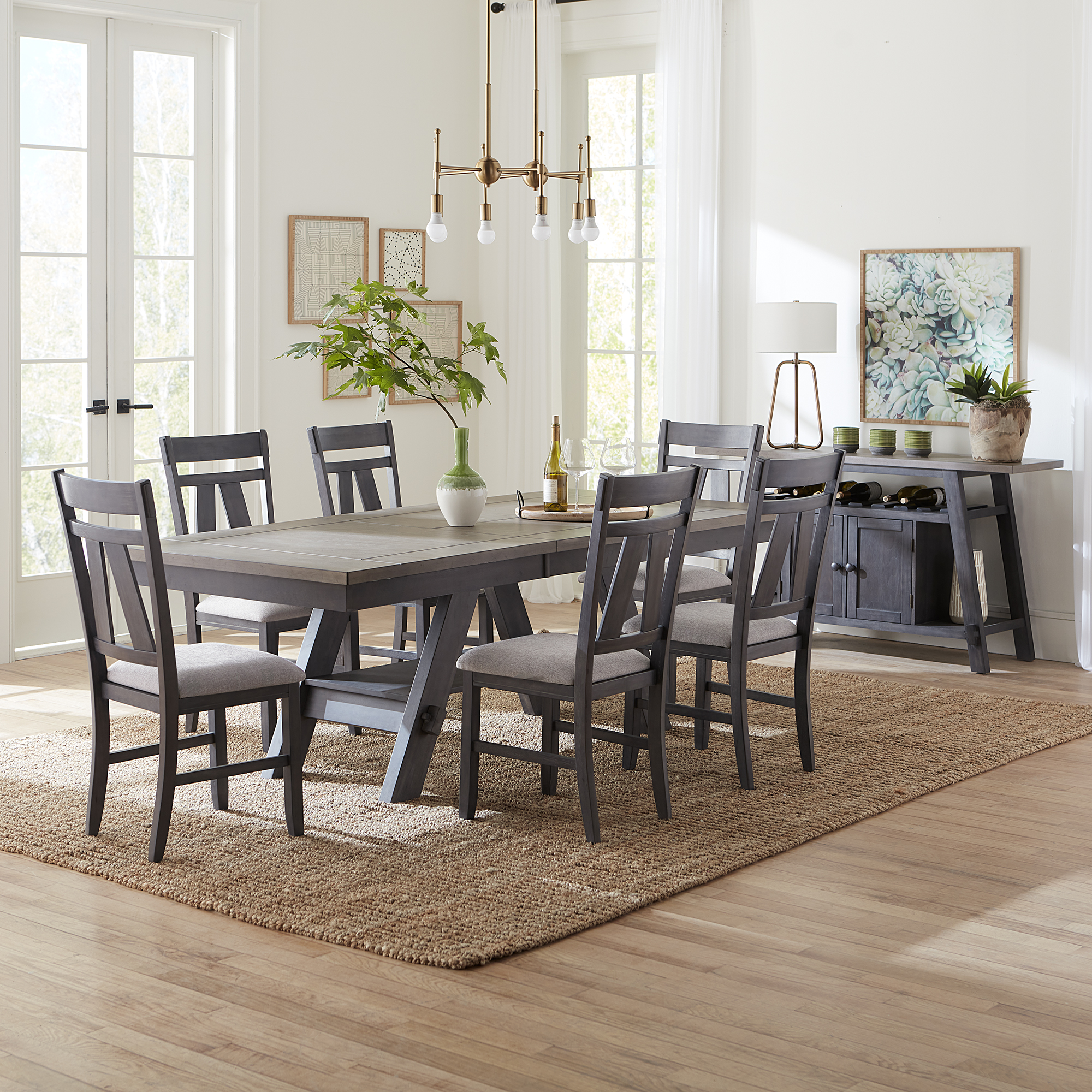 Liberty Furniture 7 Piece Rectangular Table Set