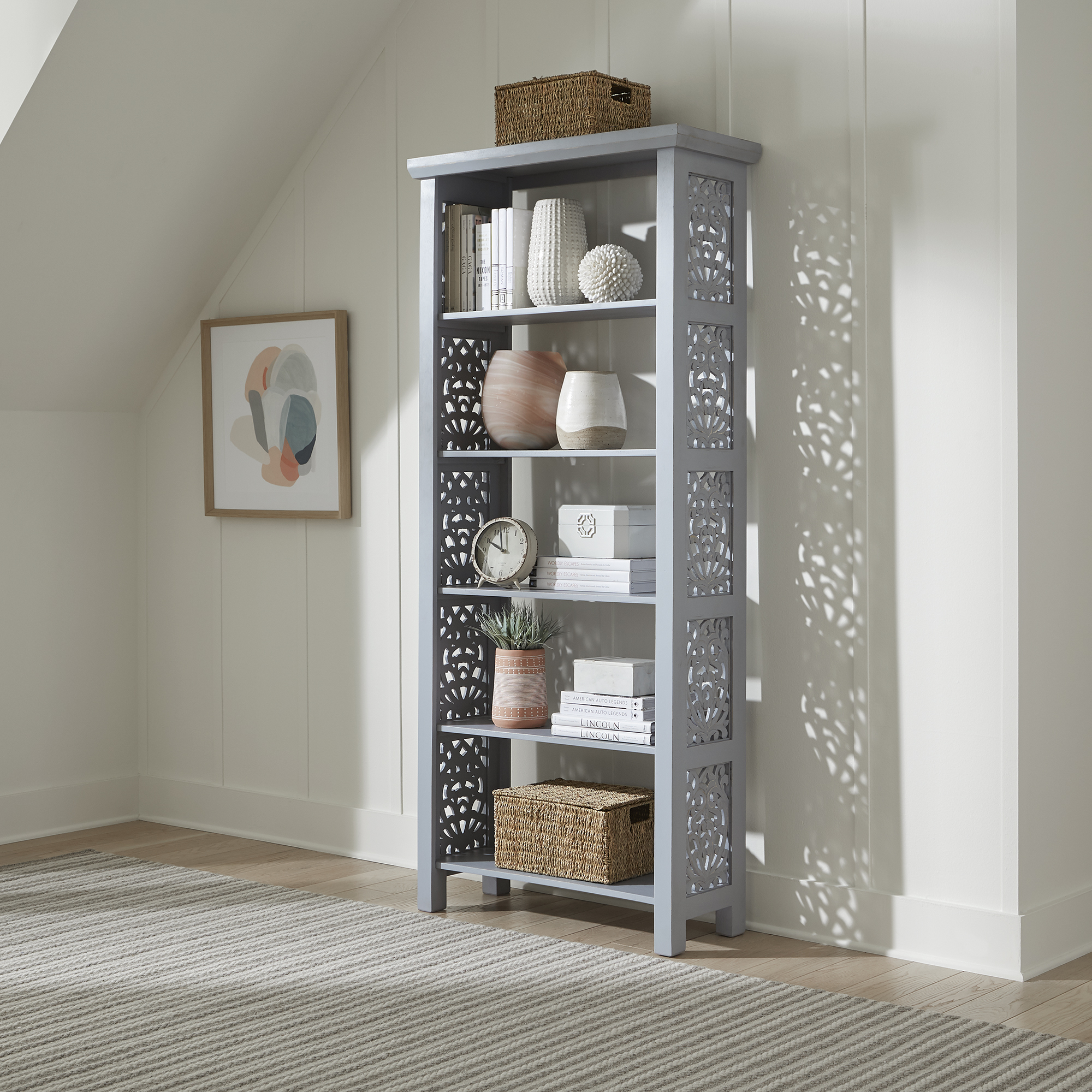 Liberty Furniture Accent Bookcase- Grey