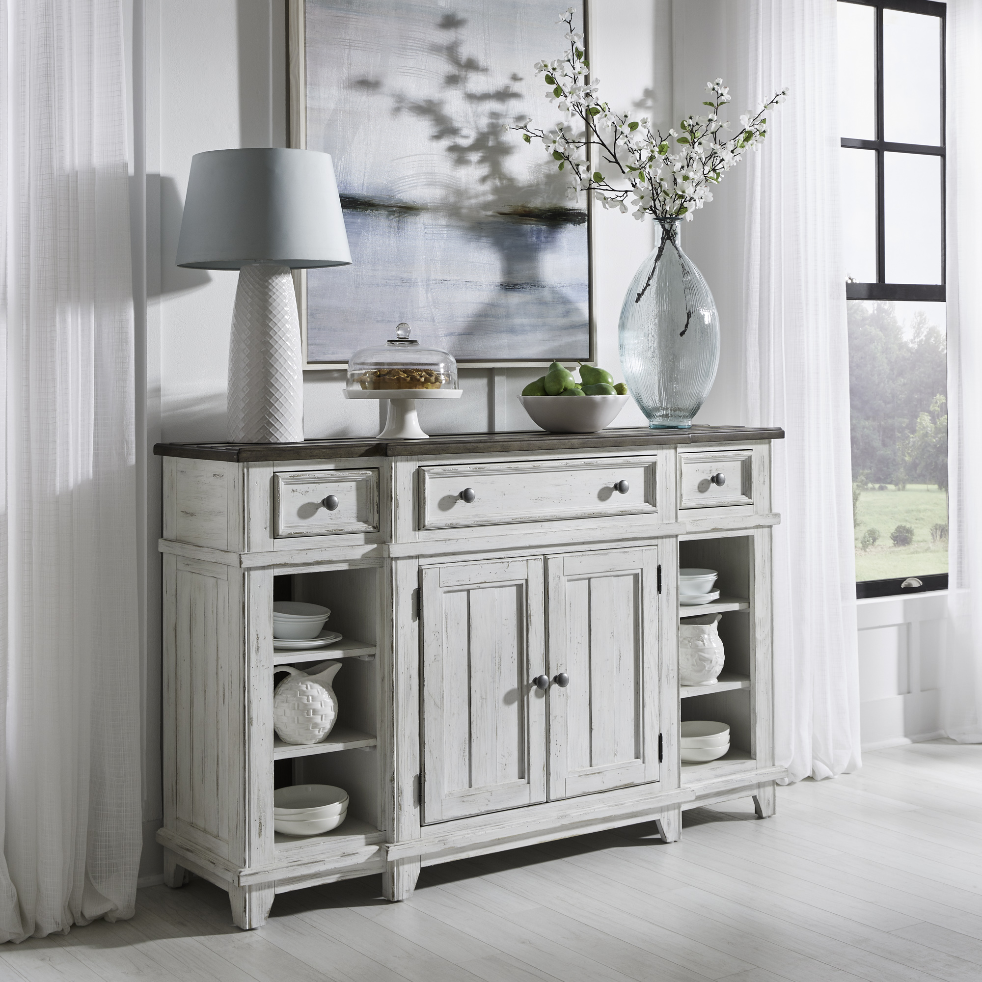 Liberty Furniture Breakfront Server