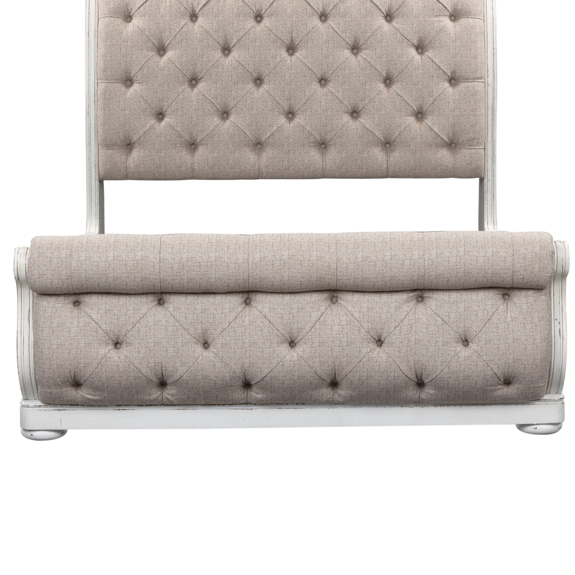 Model: 244-BR22FU | Liberty Furniture King Uph Sleigh Footboard