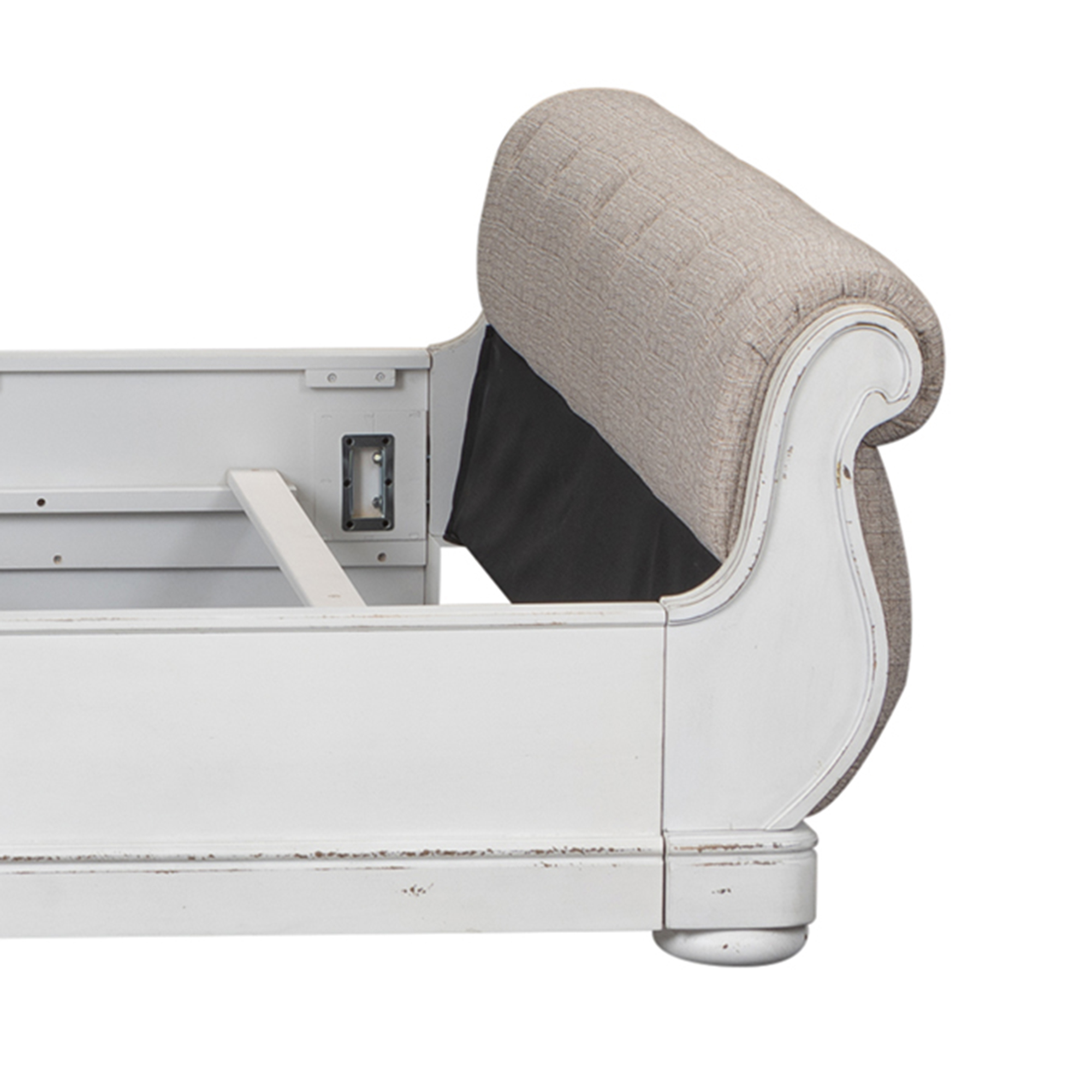 Model: 244-BR22FU | Liberty Furniture King Uph Sleigh Footboard