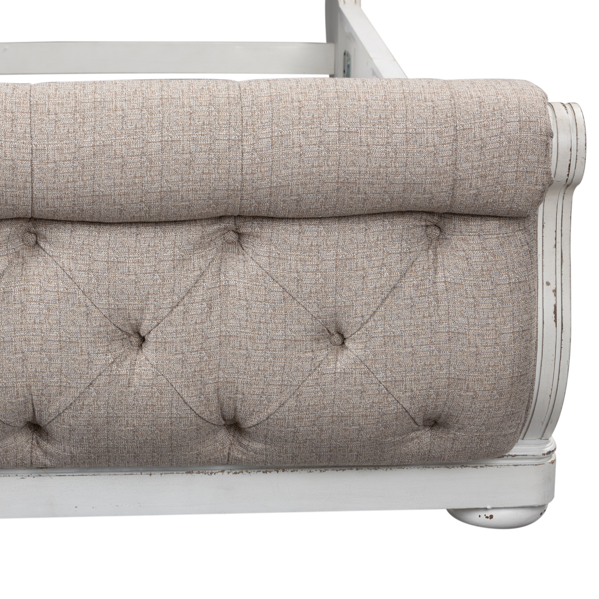 Model: 244-BR22FU | Liberty Furniture King Uph Sleigh Footboard