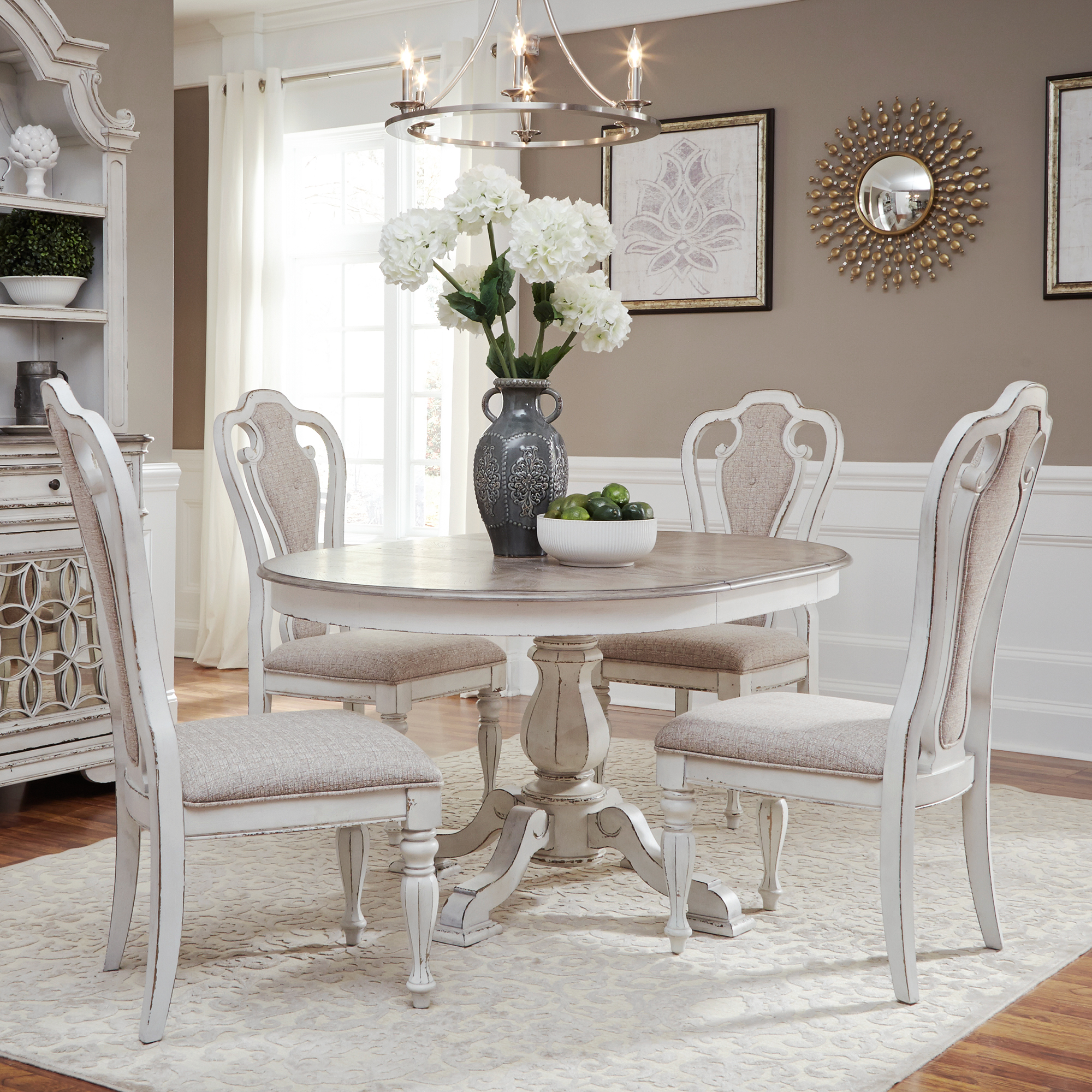 Liberty Furniture Opt 5 Piece Pedestal Table Set