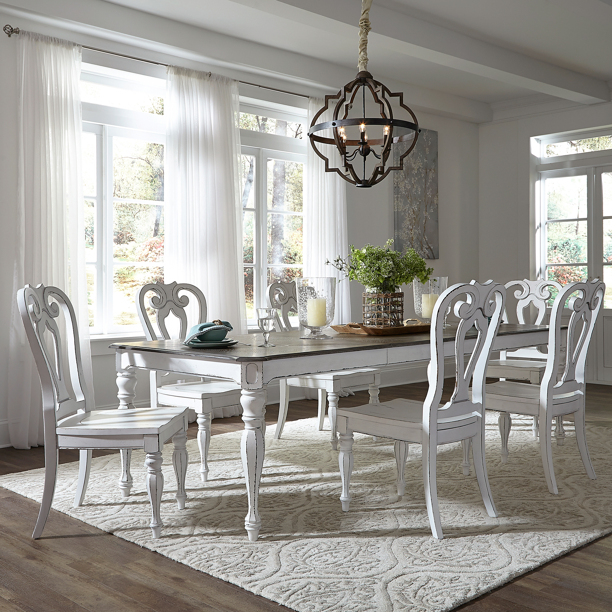Liberty Furniture Opt 7 Piece Leg Table Set