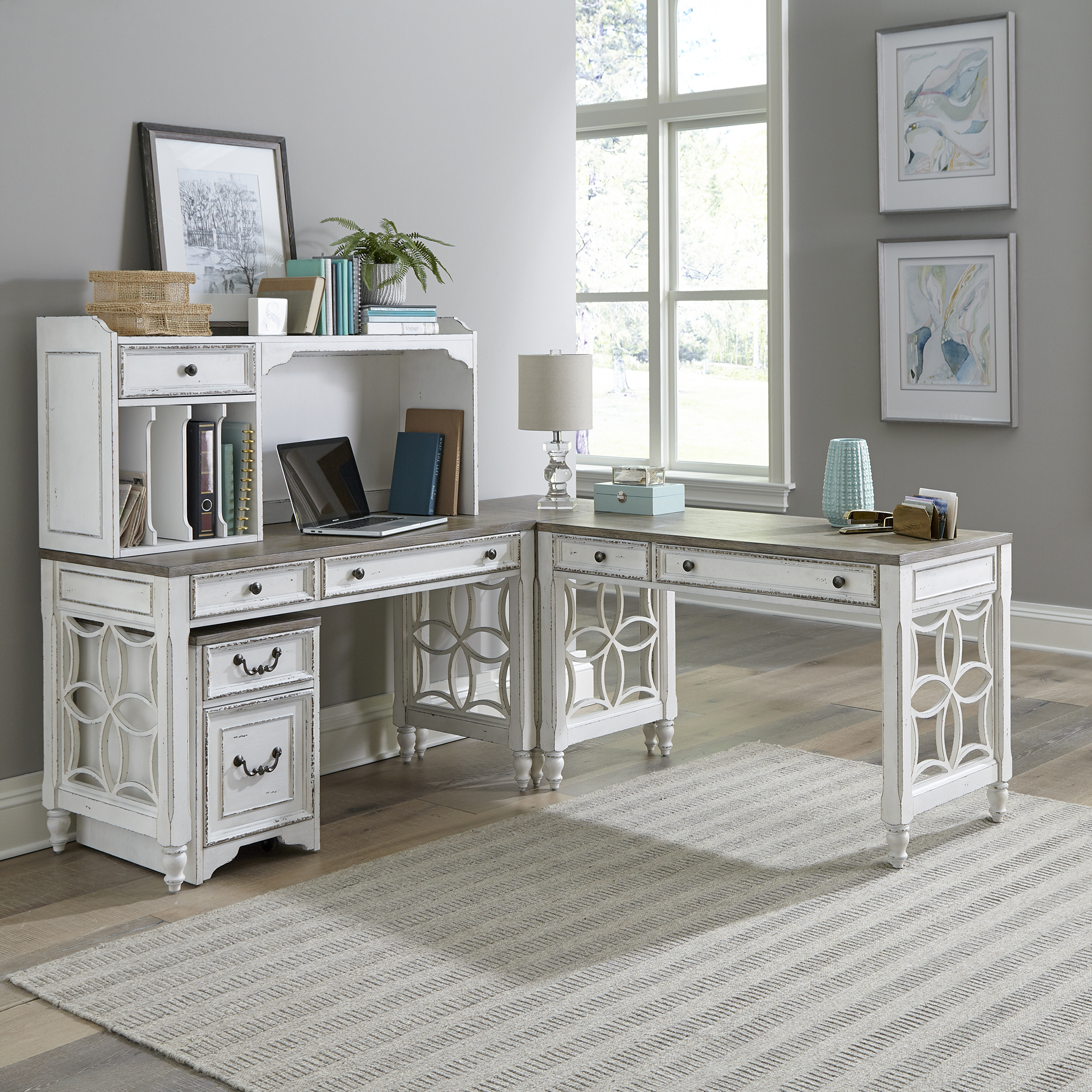Liberty Furniture L Shaped Desk Set