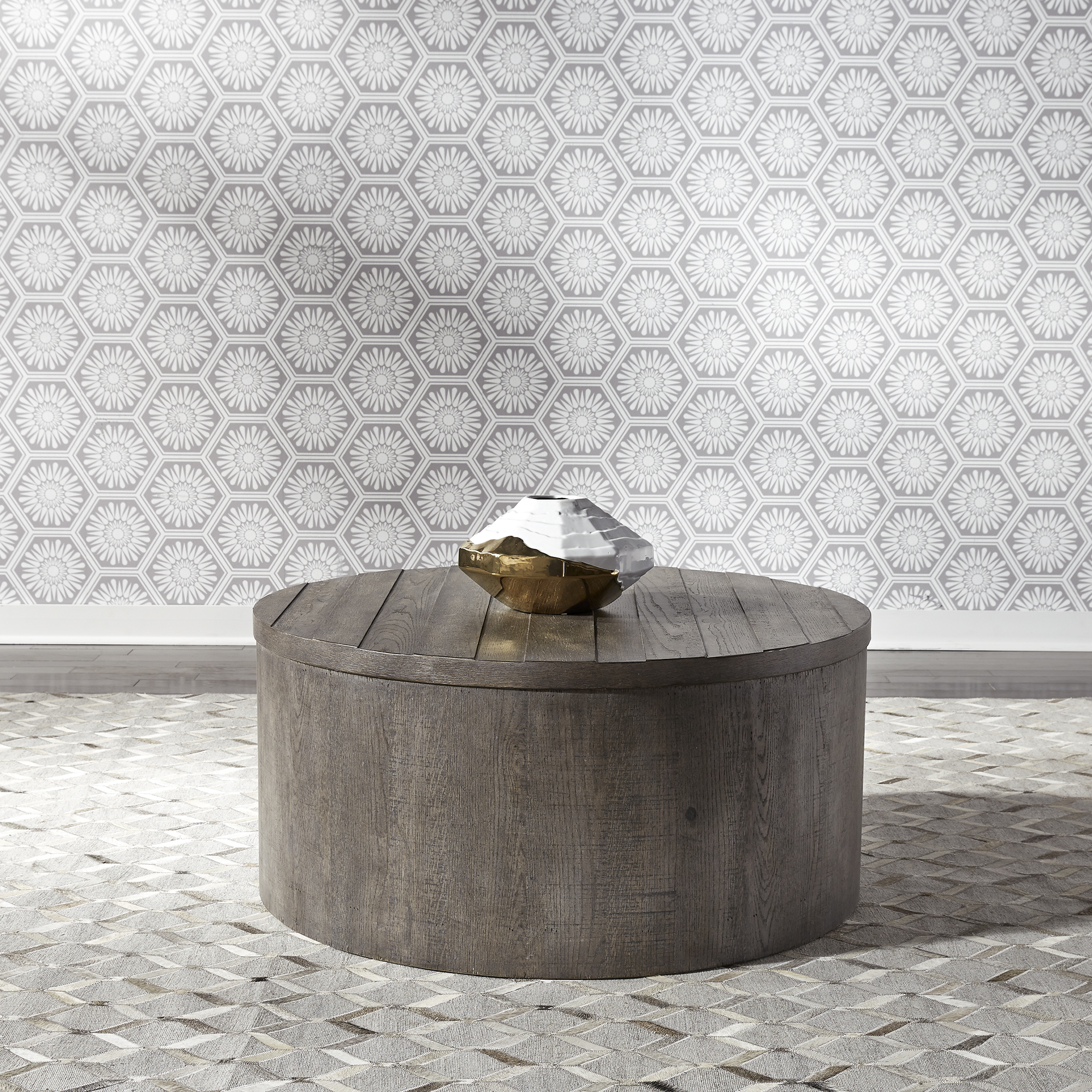Liberty Furniture Drum Cocktail Table