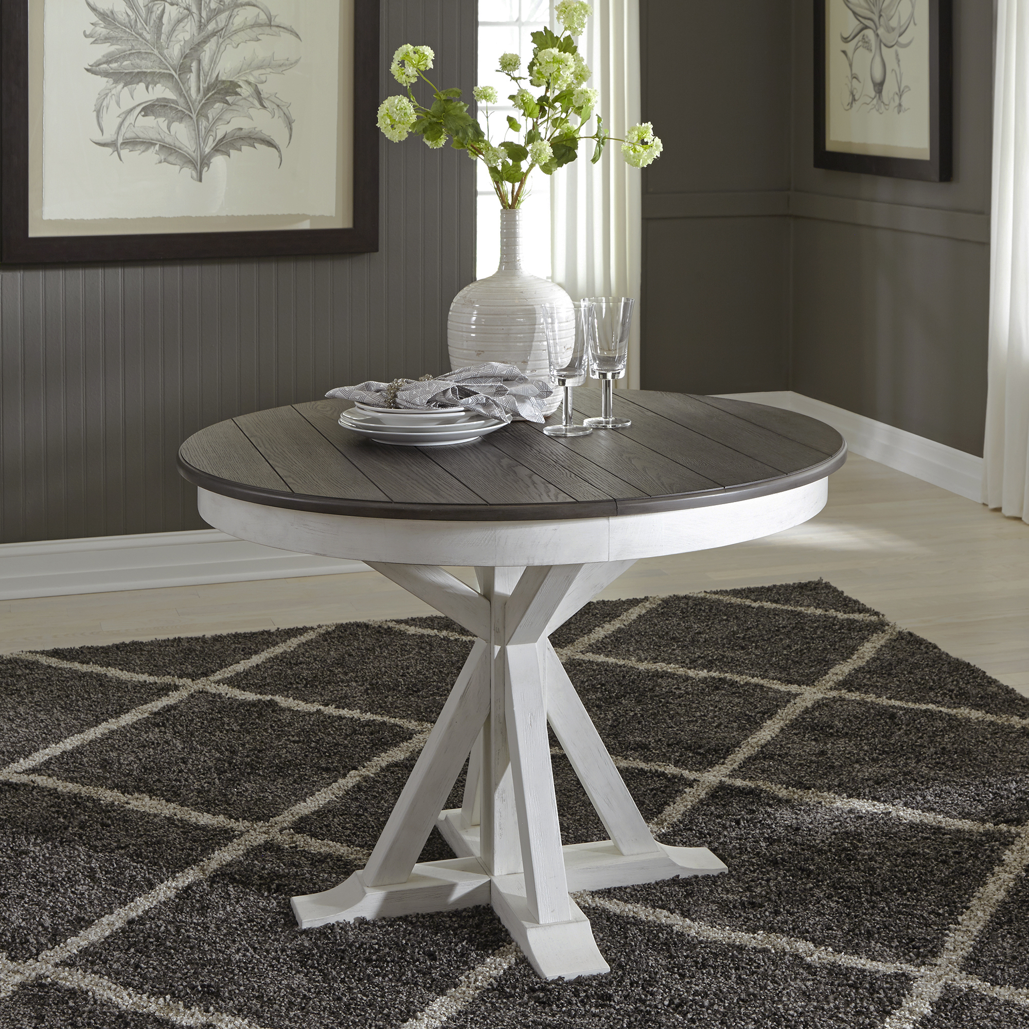 Model: 417-DR-PDS | Liberty Furniture Pedestal Table