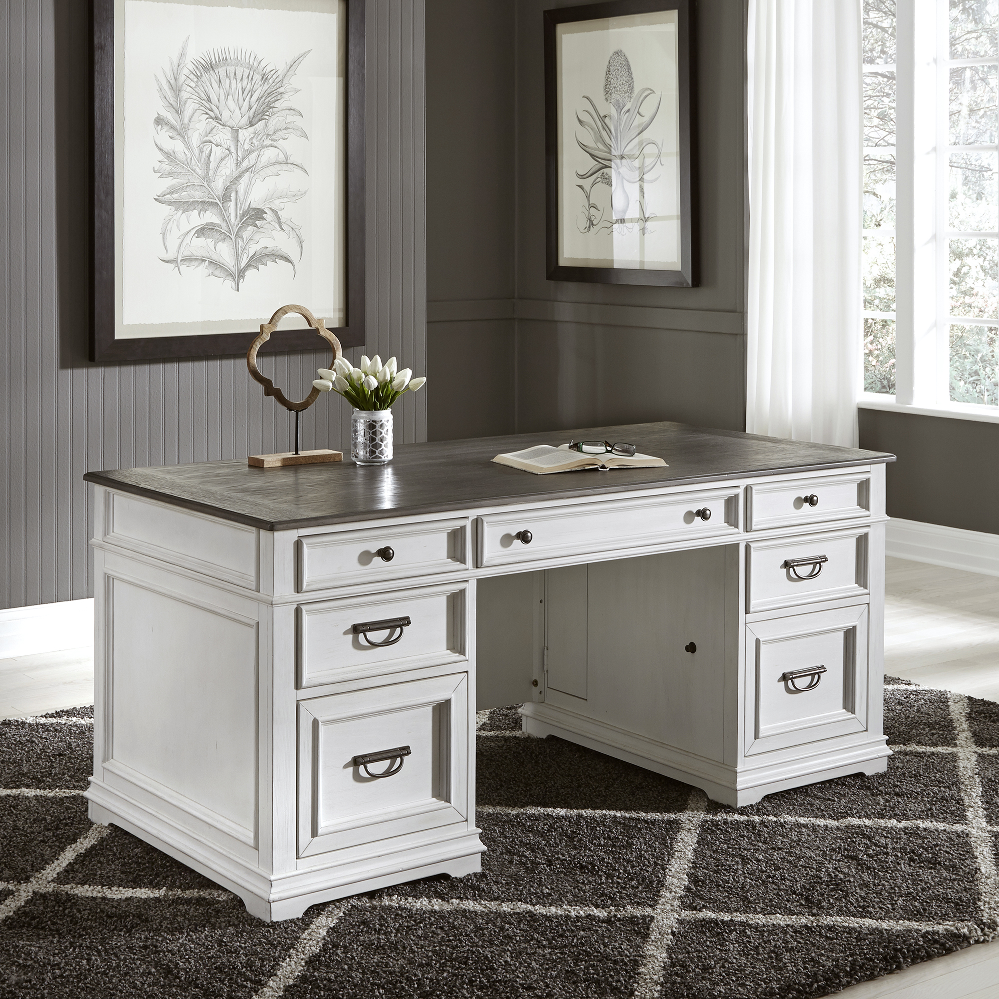 Liberty Furniture Jr. Executive Desk Base