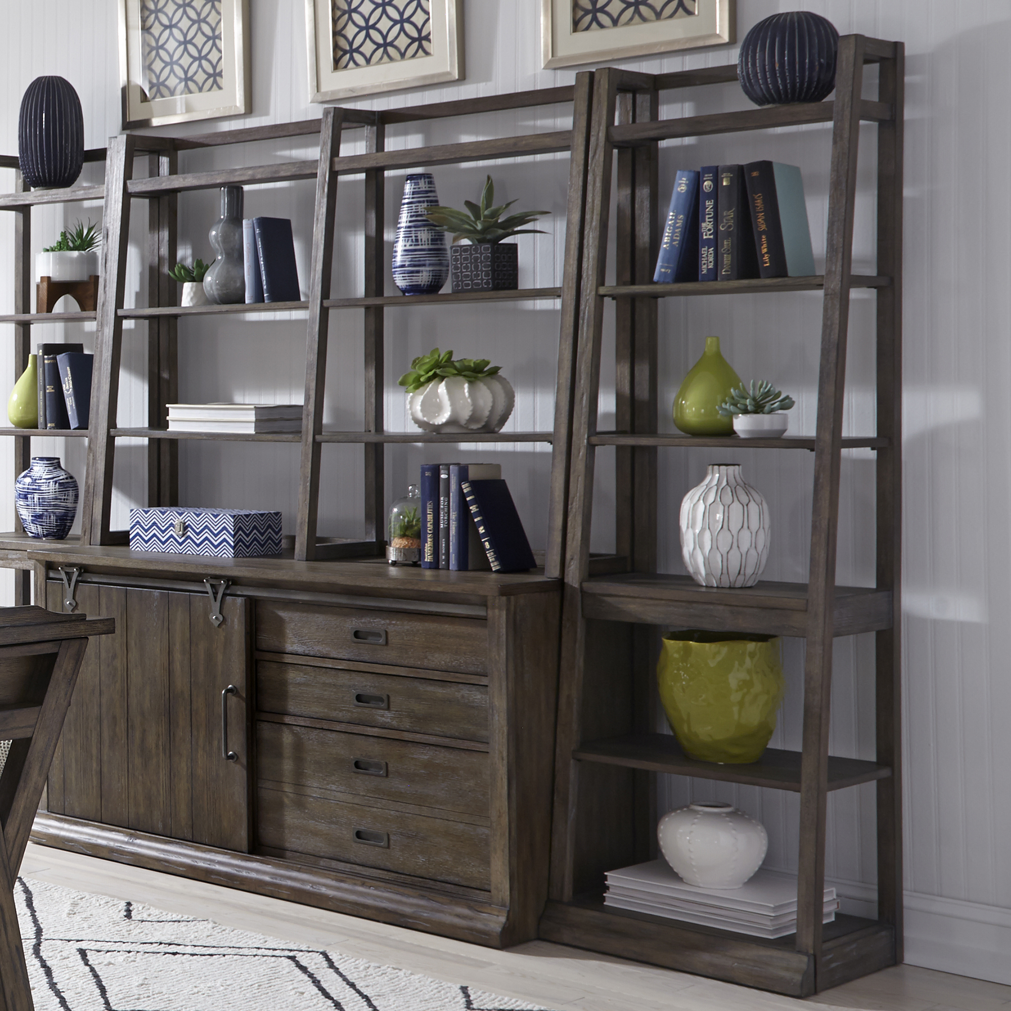 Liberty Furniture Leaning Bookcase