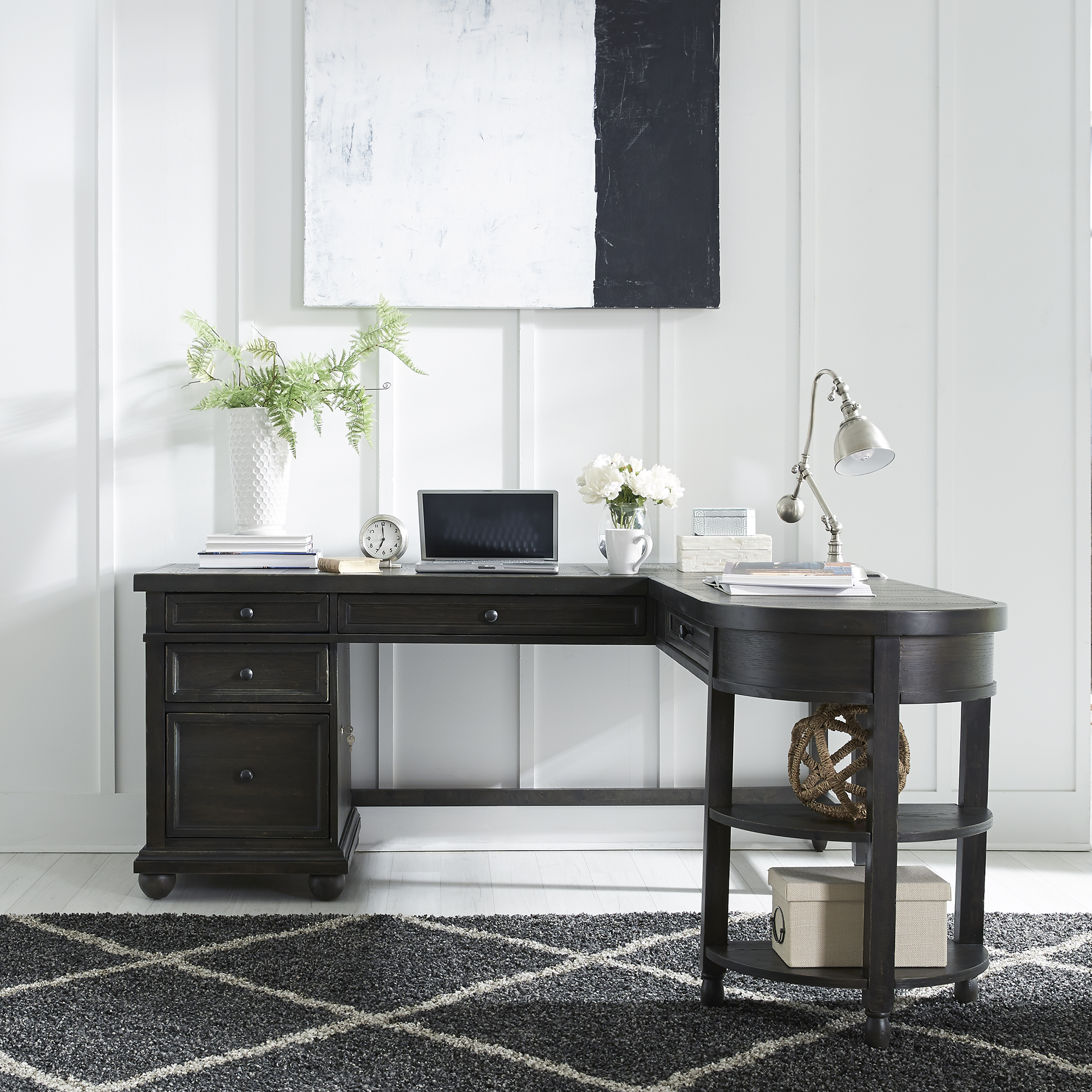 Liberty Furniture L Writing Desk Base