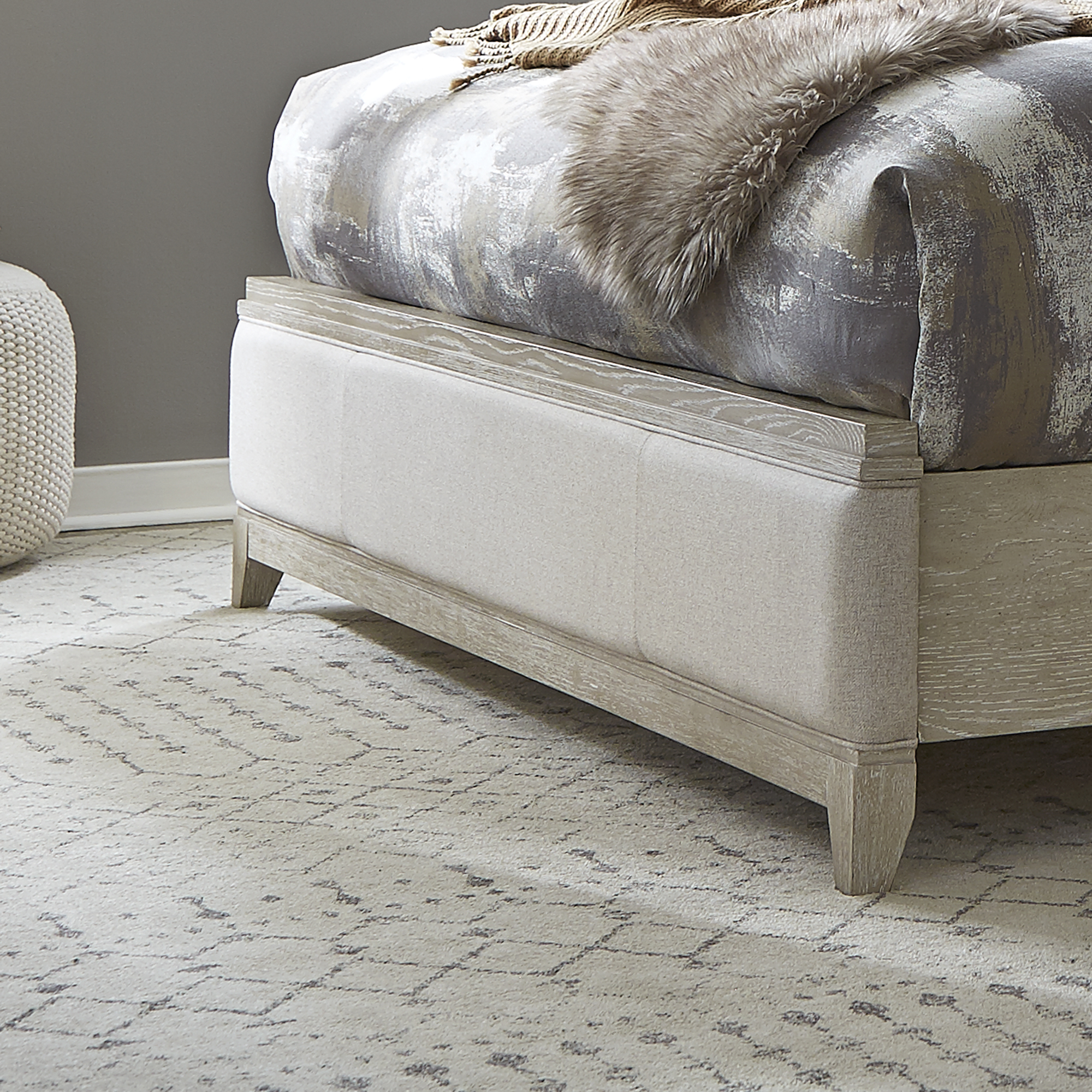 Liberty Furniture King Uph Panel Footboard