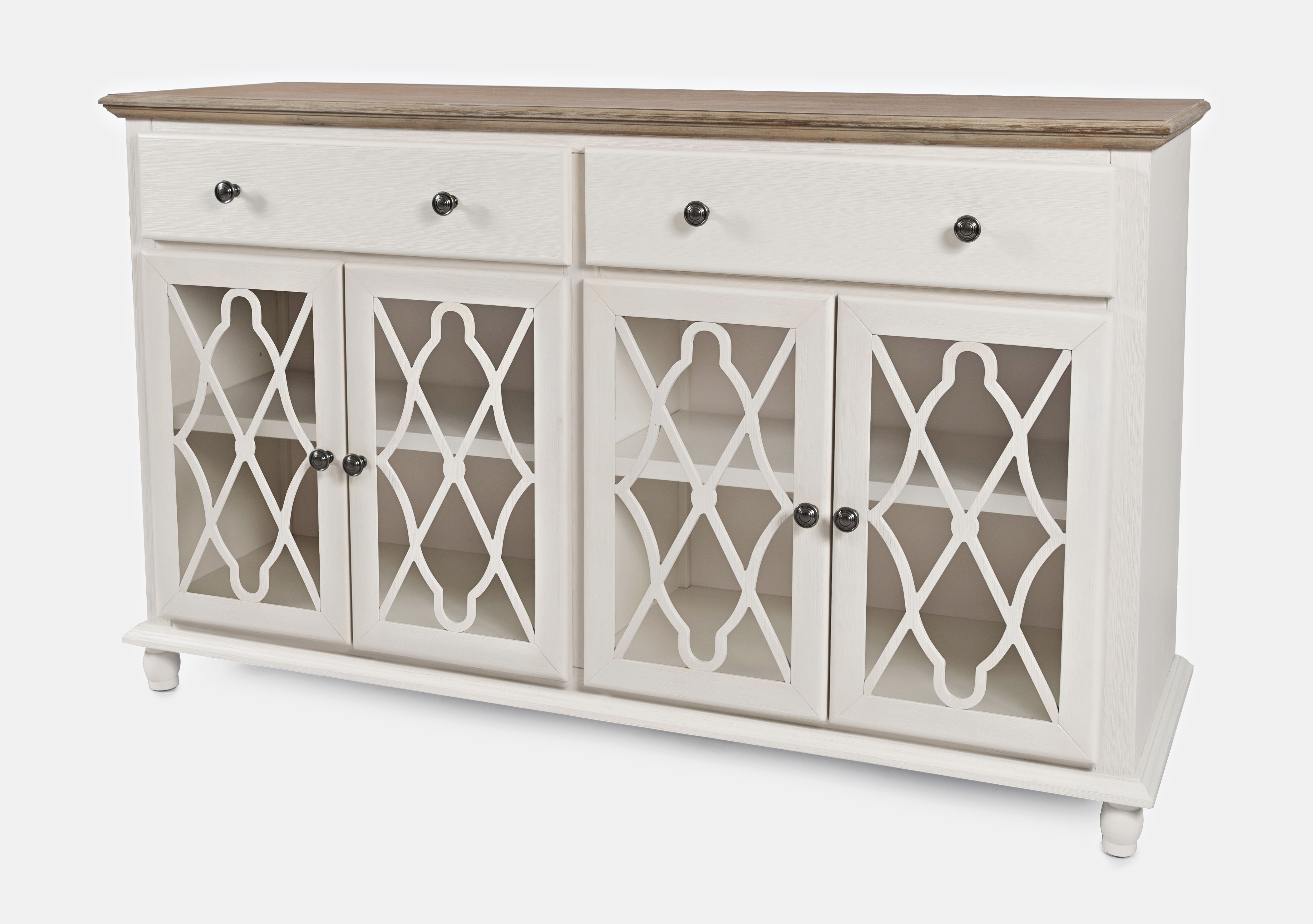 Model: 1998-58 | Jofran Aurora Hills 4 Door Accent Cabinet