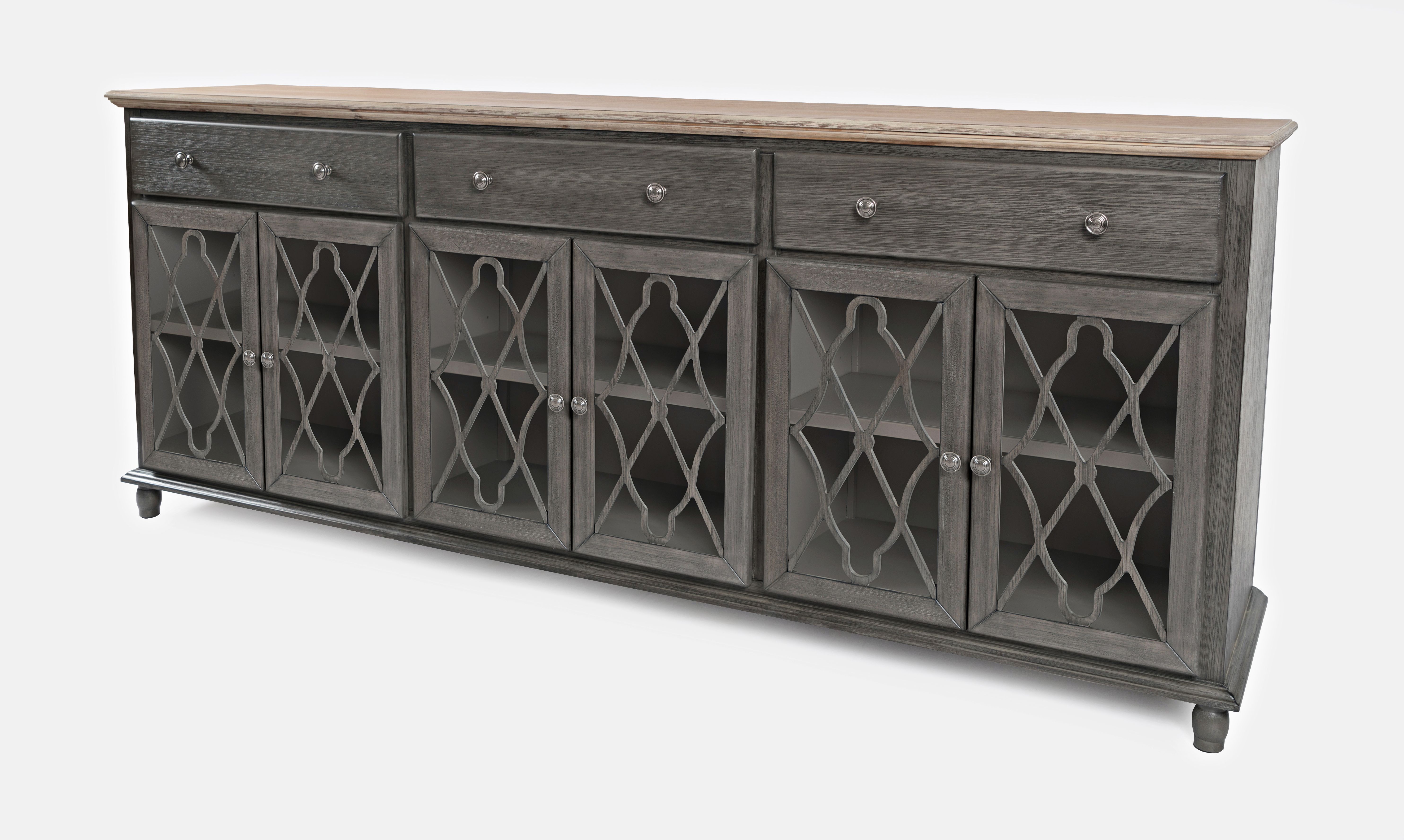 Model: 1999-86 | Jofran Aurora Hills 6 Door Accent Cabinet