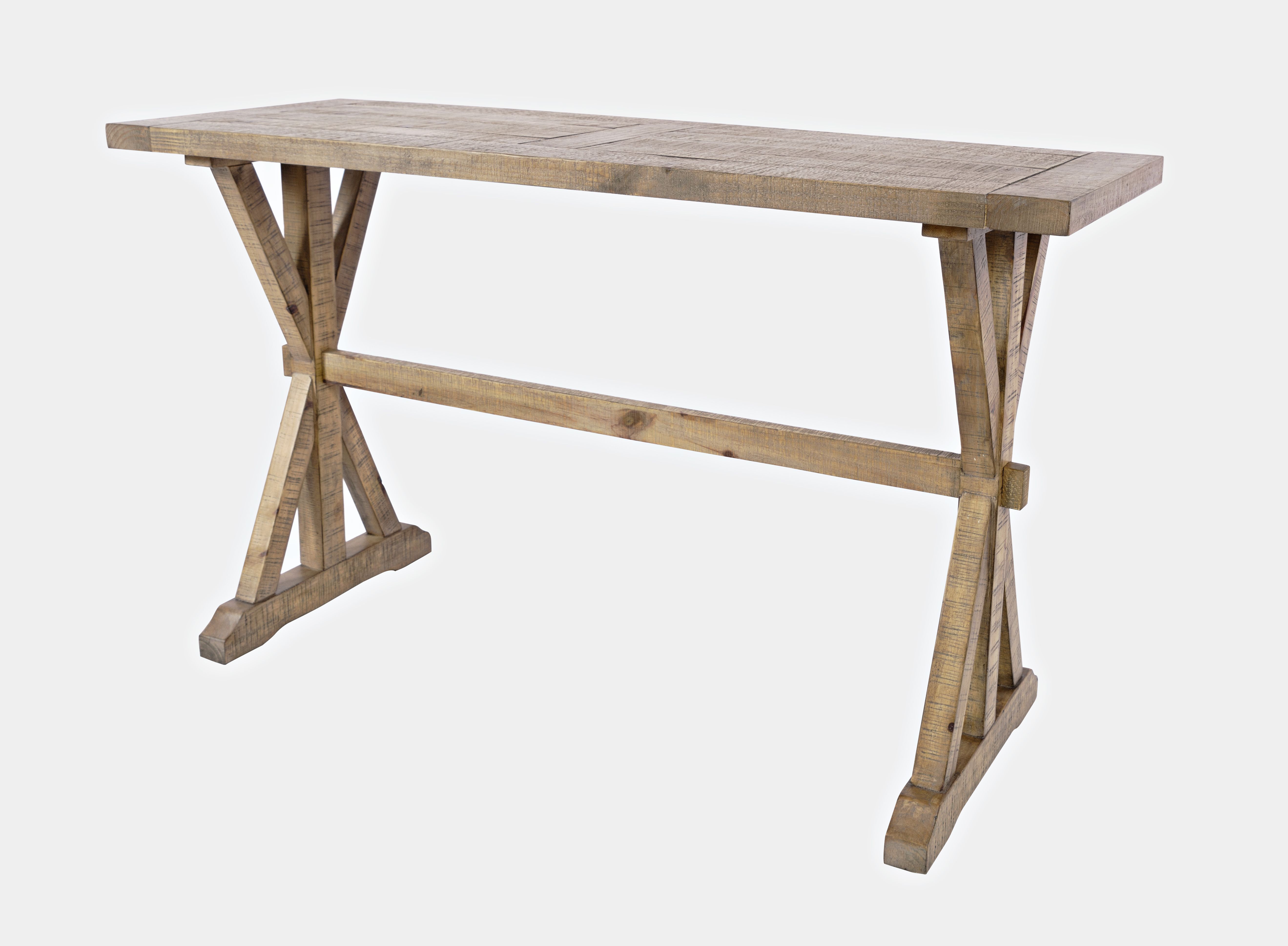 Model: 1920-4 | Jofran Carlyle Crossing Trestle Sofa Table