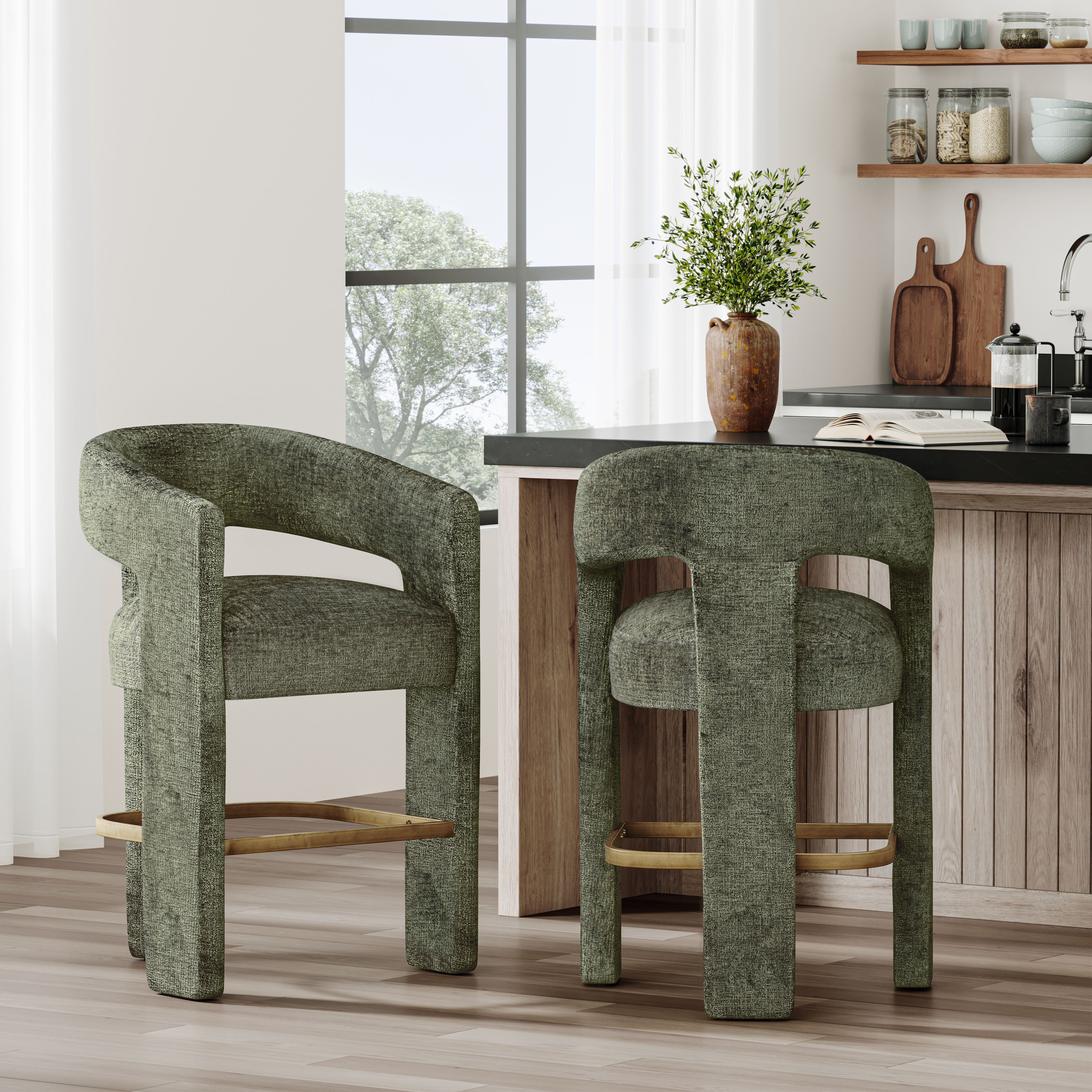 Jofran Gwen Forest Stool - Thumbnail 2