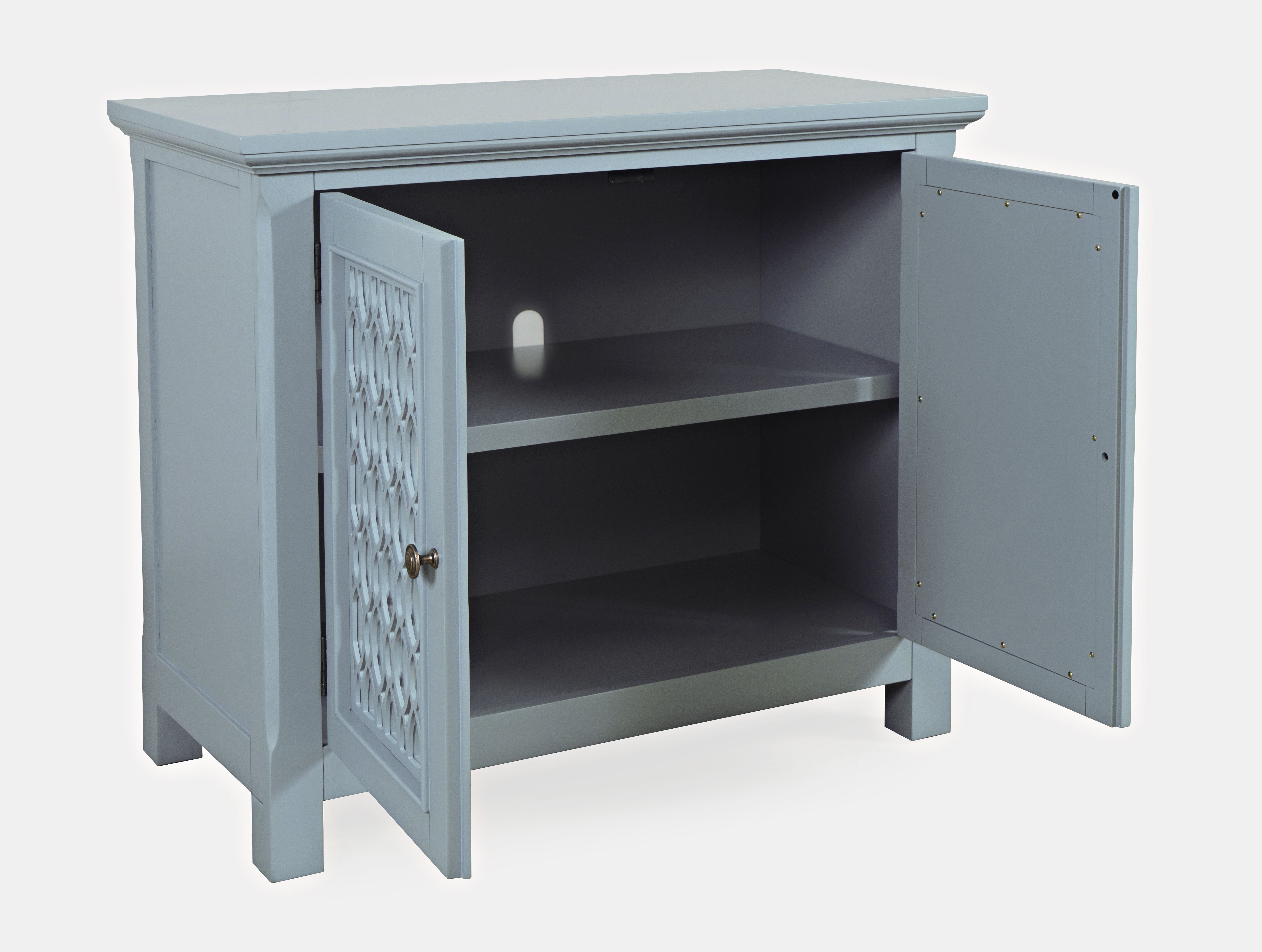 Model: 2252-38KD | Jofran Isabella 38" Mirrored Accent Cabinet