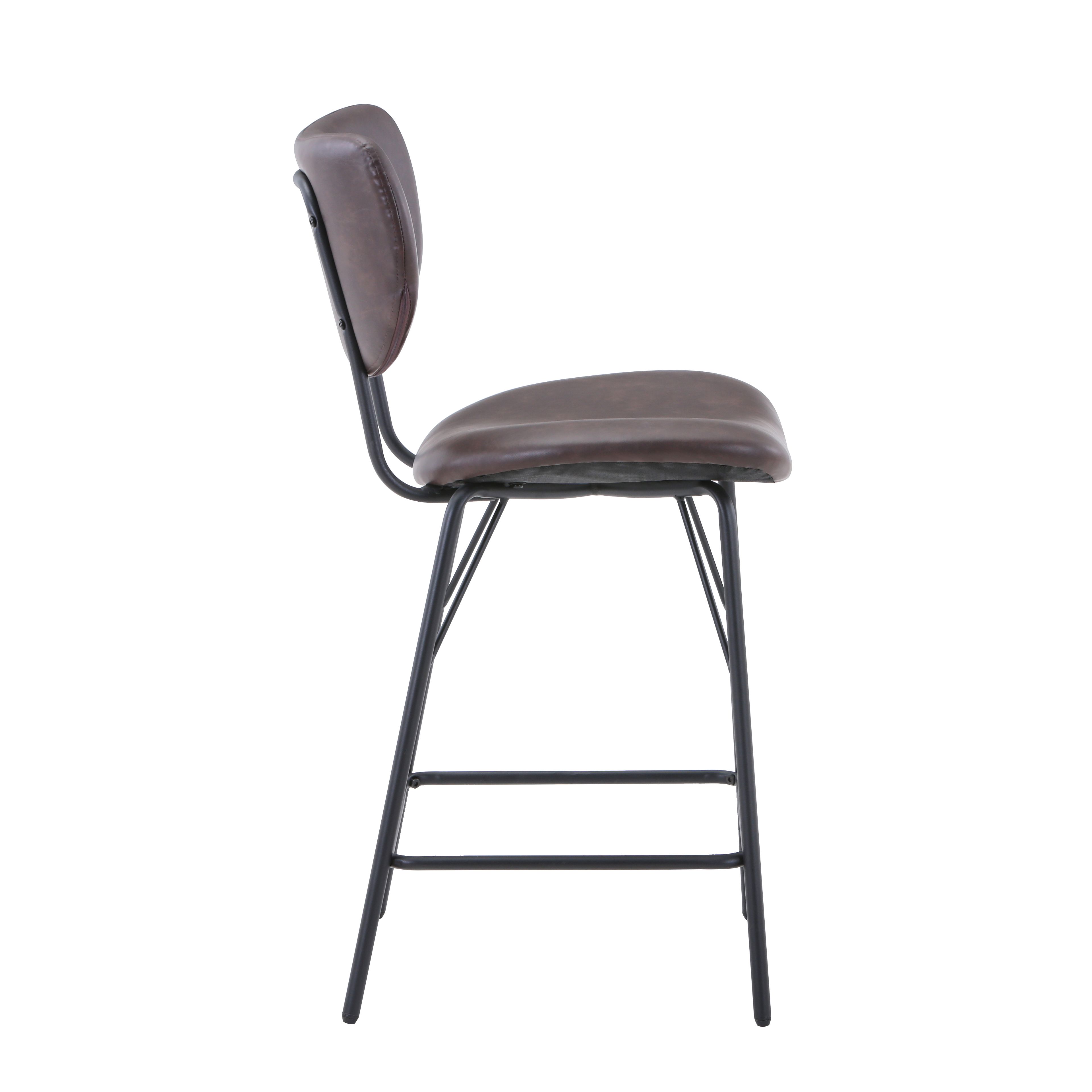 Model: 2271-OWENSTDBN | Jofran Owen Upholstered Counter Stool