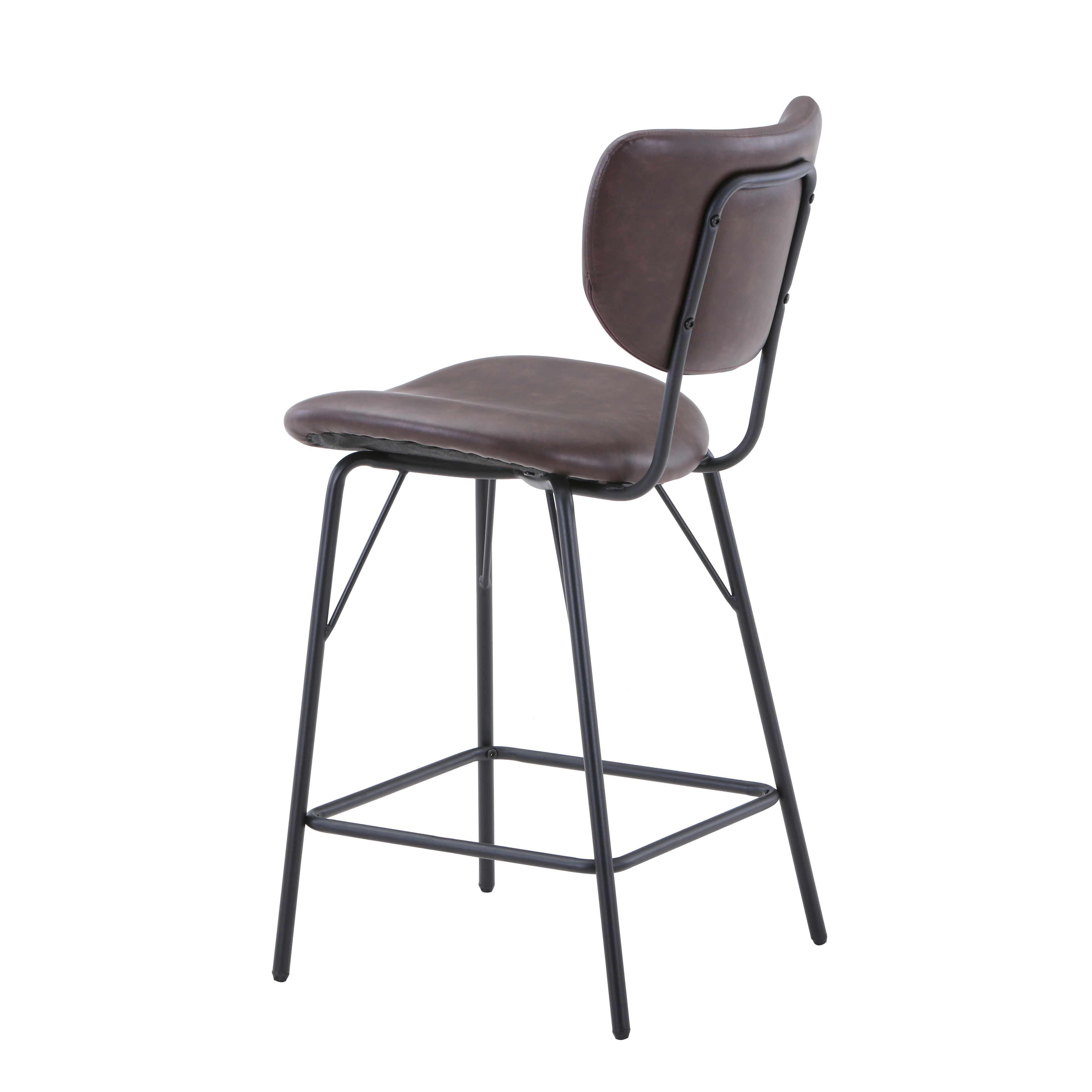 Model: 2271-OWENSTDBN | Jofran Owen Upholstered Counter Stool