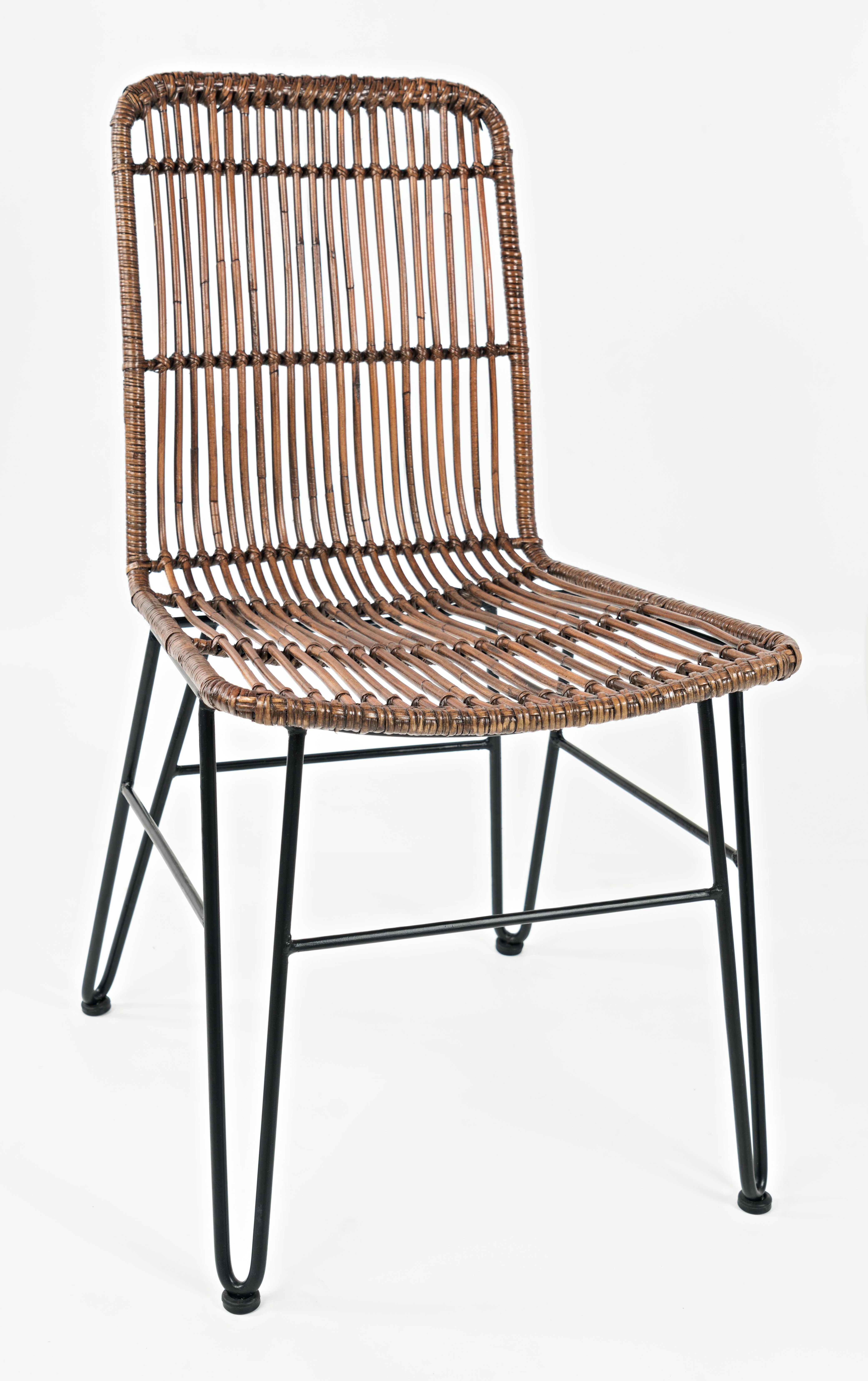 Model: 1904-340KD | Jofran Weaver Rattan Hairpin Chair