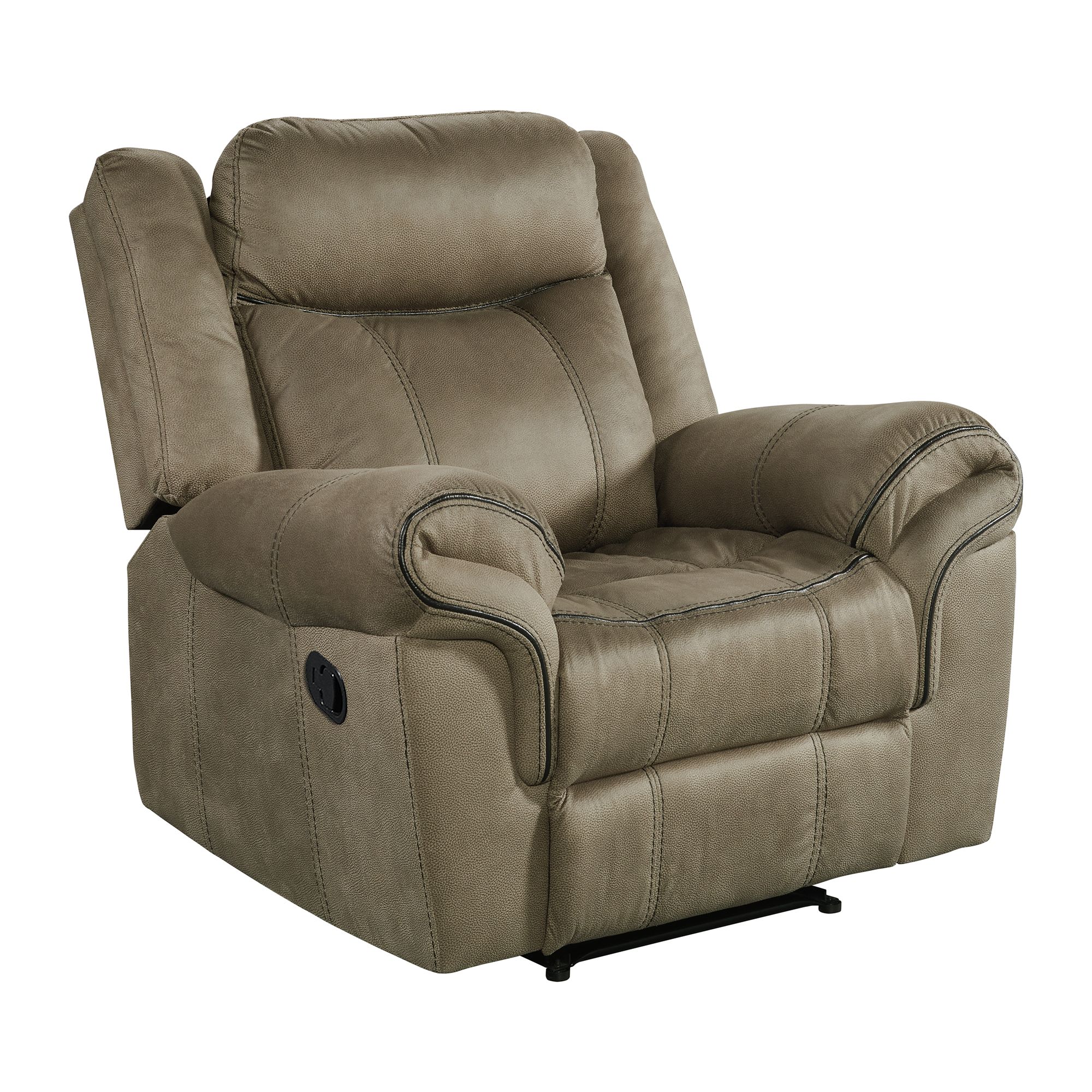 Elements Sorrento Glider Recliner in T101 Brown