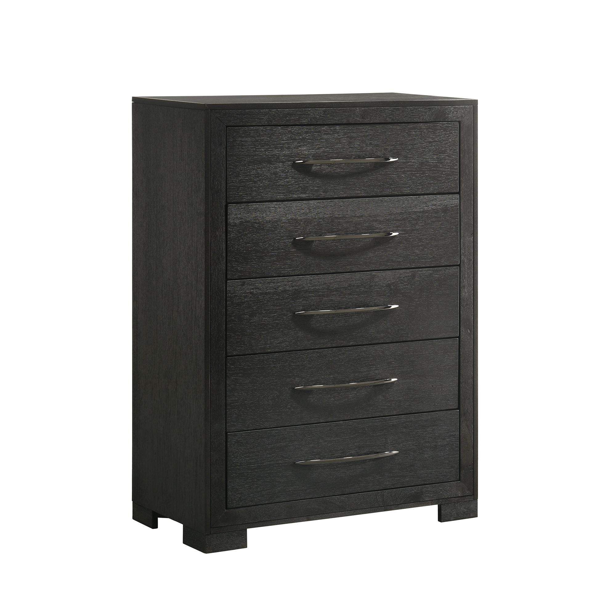 Elements Allan 5-Drawer Chest in Black