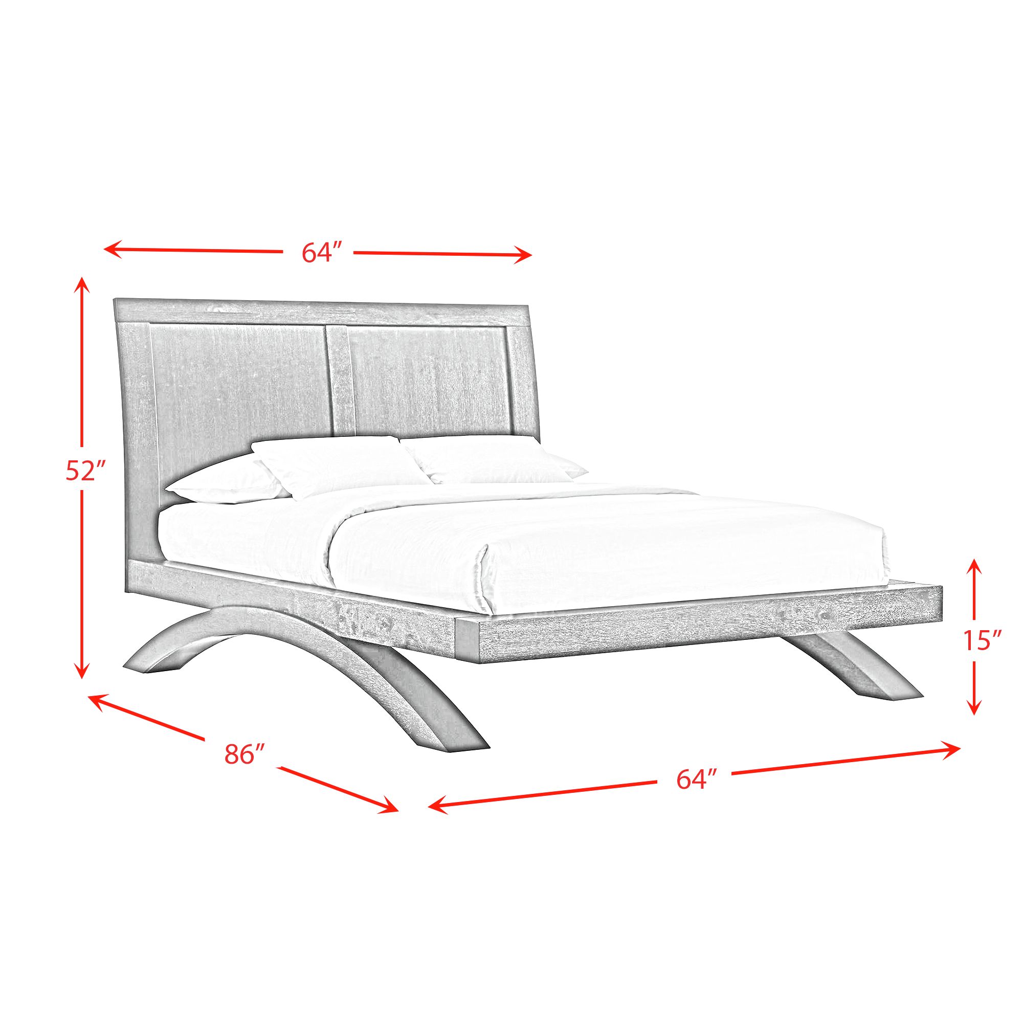 Model: B-3410-8-FB | Elements Allan Full Bed in Black