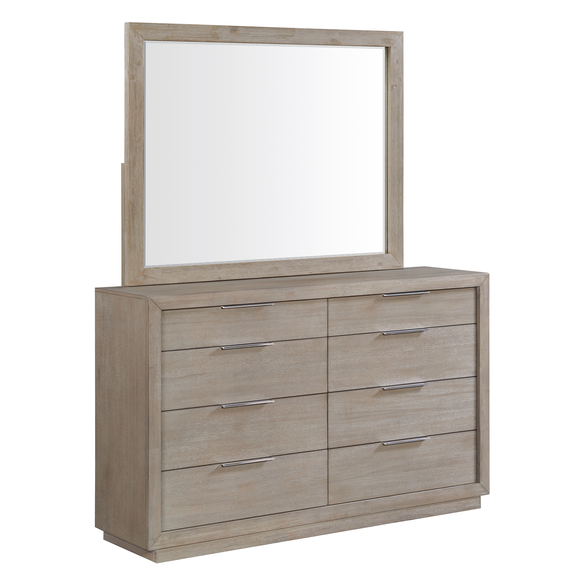 Elements Arcadia Dresser & Mirror Set in Grey