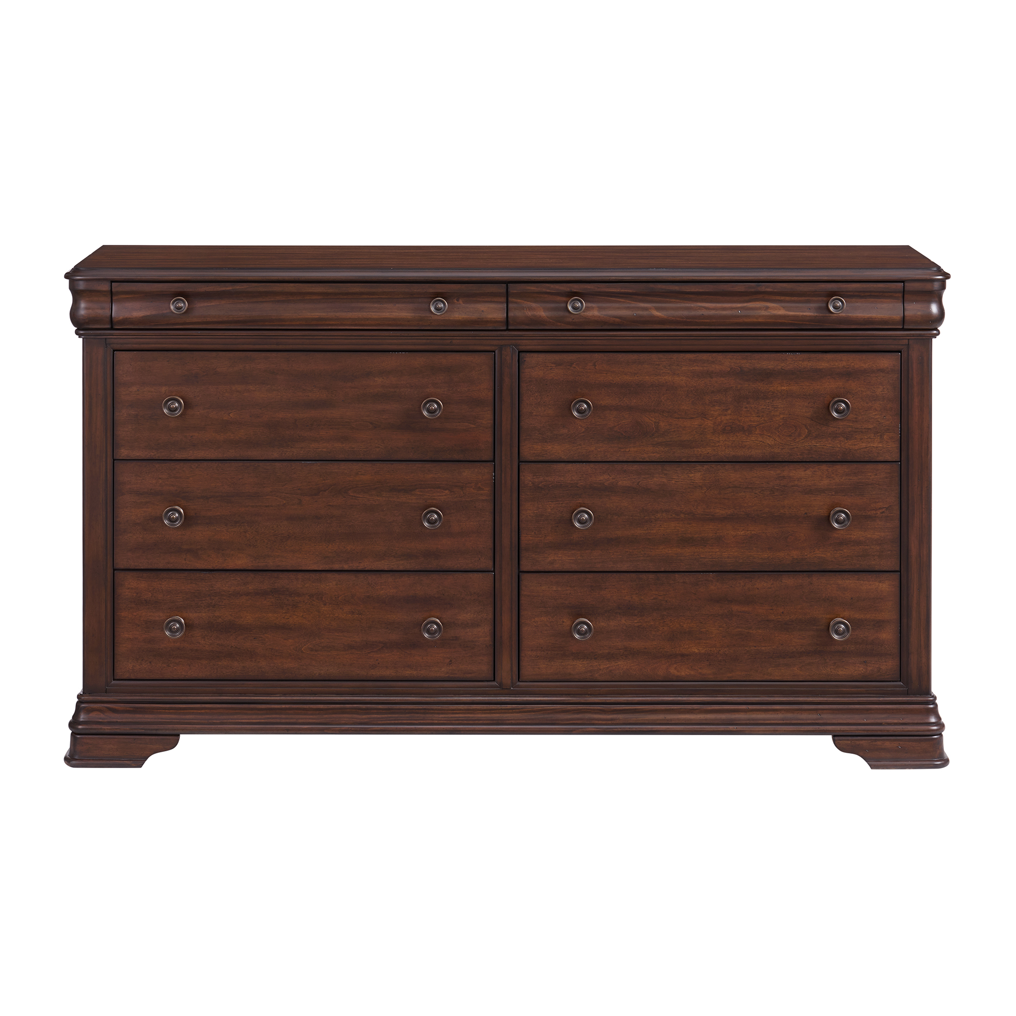 Model: B-5210-5-DR | Elements Phillipe 8-Drawer Dresser in Cherry