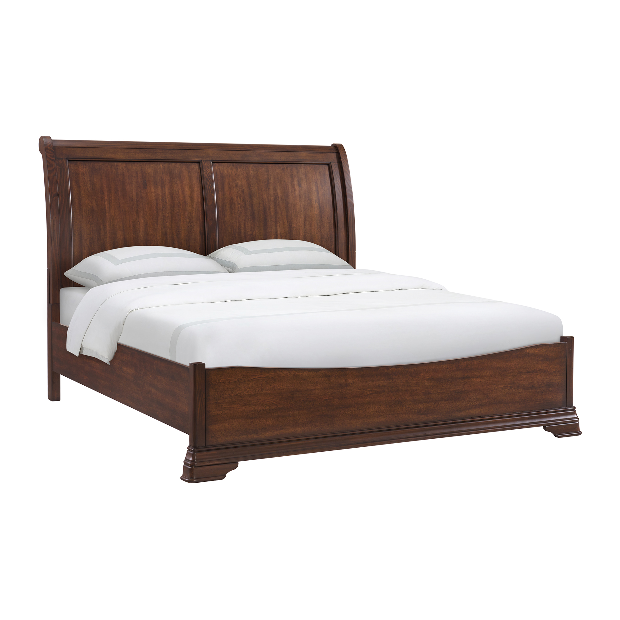 Elements Phillipe King Bed in Cherry