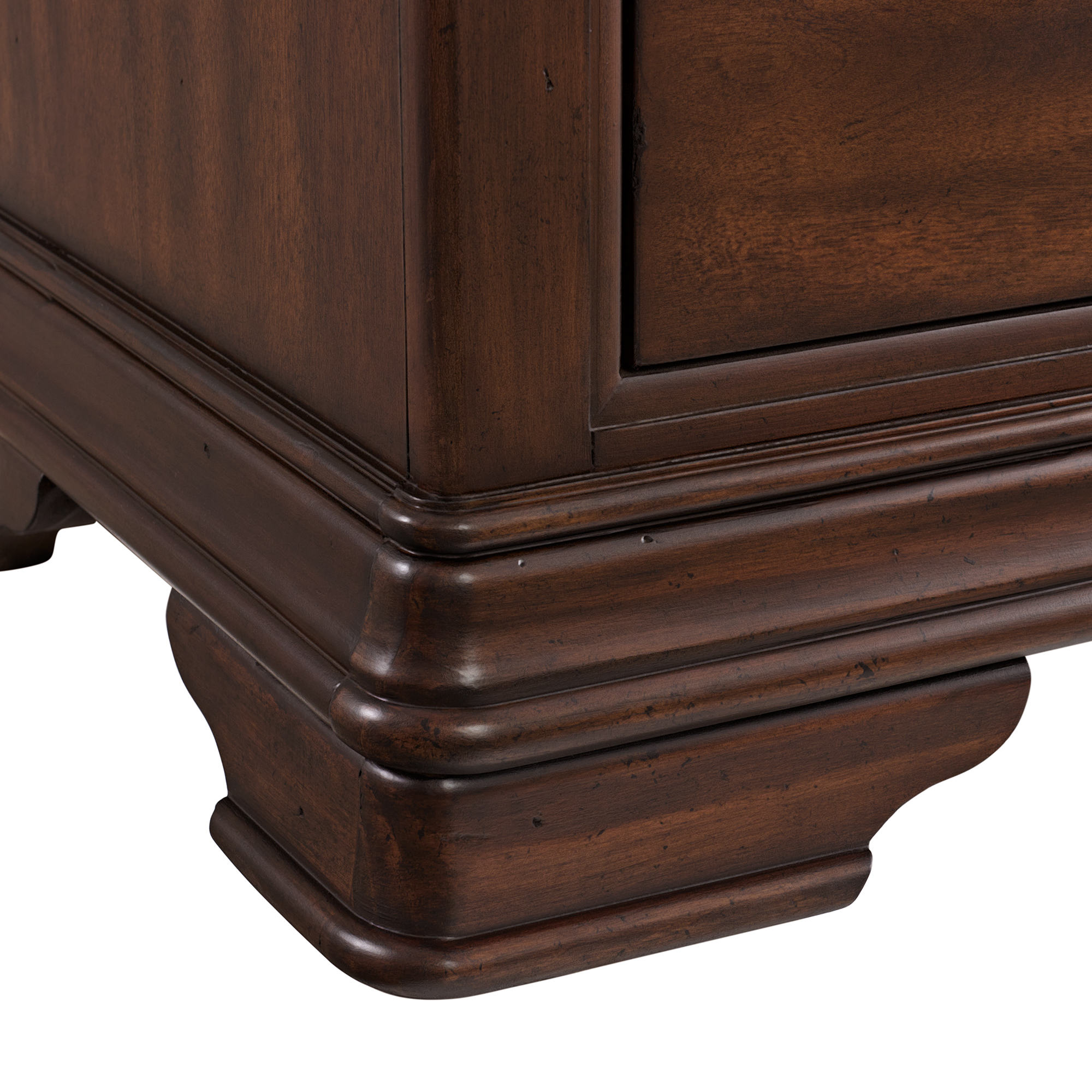 Model: B-5210-5-NS | Elements Phillipe 3-Drawer Nightstand With USB in Cherry