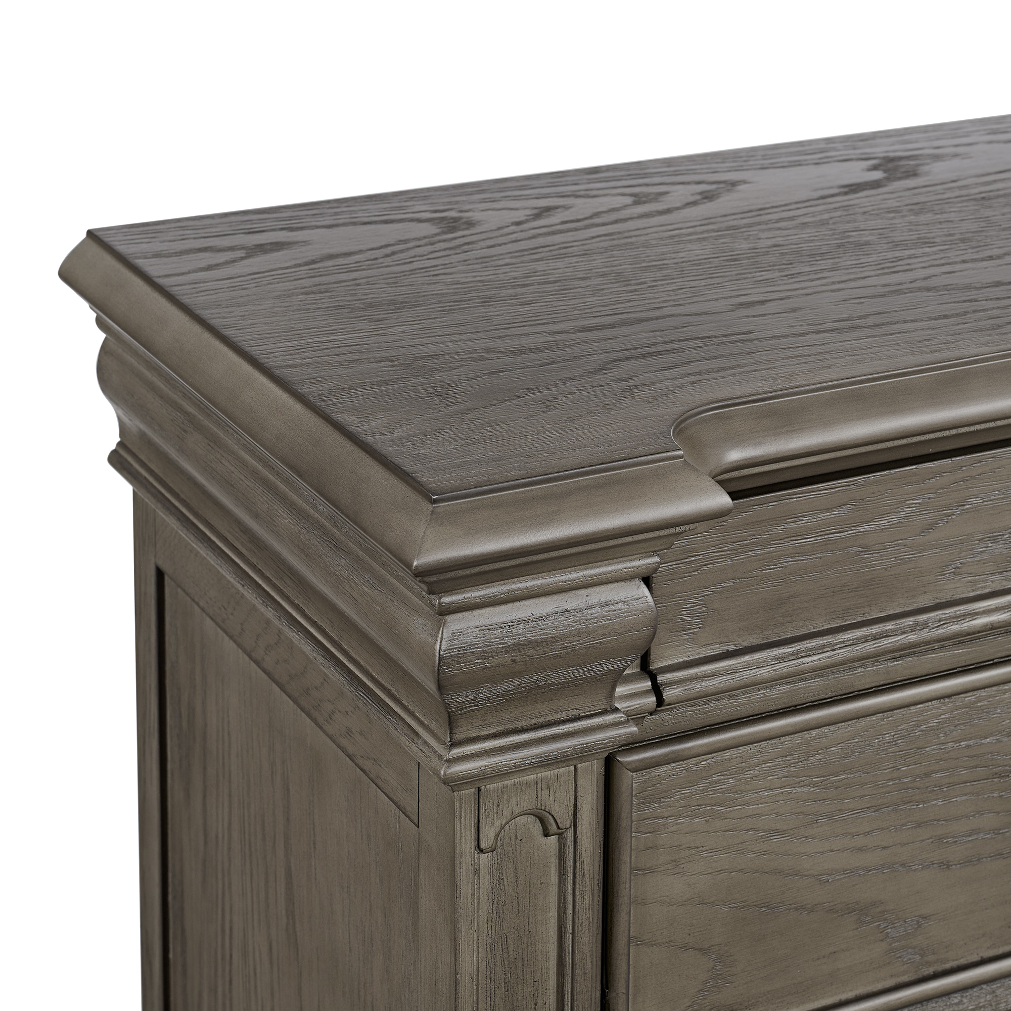 Model: B.10315.DRMR | Elements Kings Court Dresser & Mirror in Grey