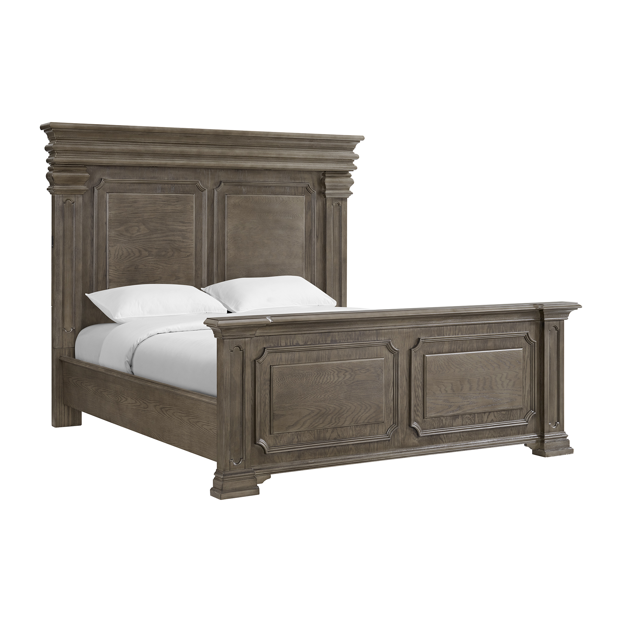 Elements Kings Court King Bed in Grey