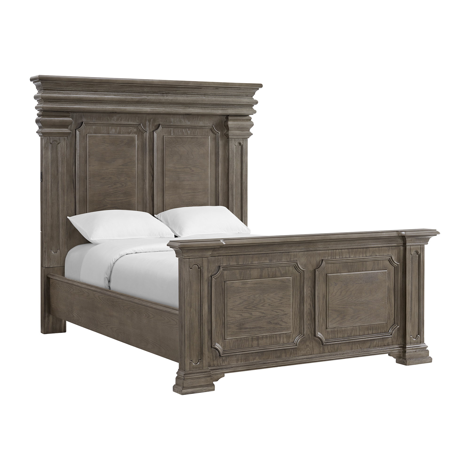 Elements Kings Court Queen Bed in Grey