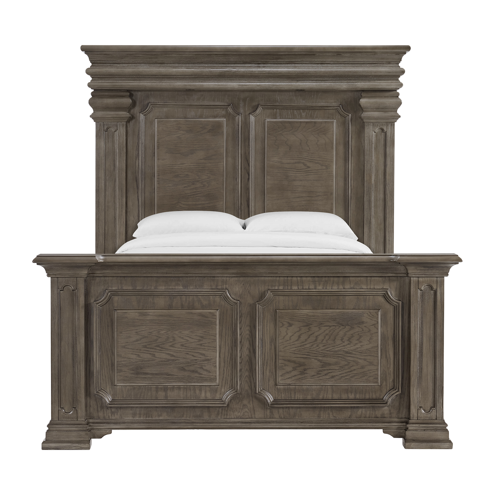 Model: B.10315.QB | Elements Kings Court Queen Bed in Grey