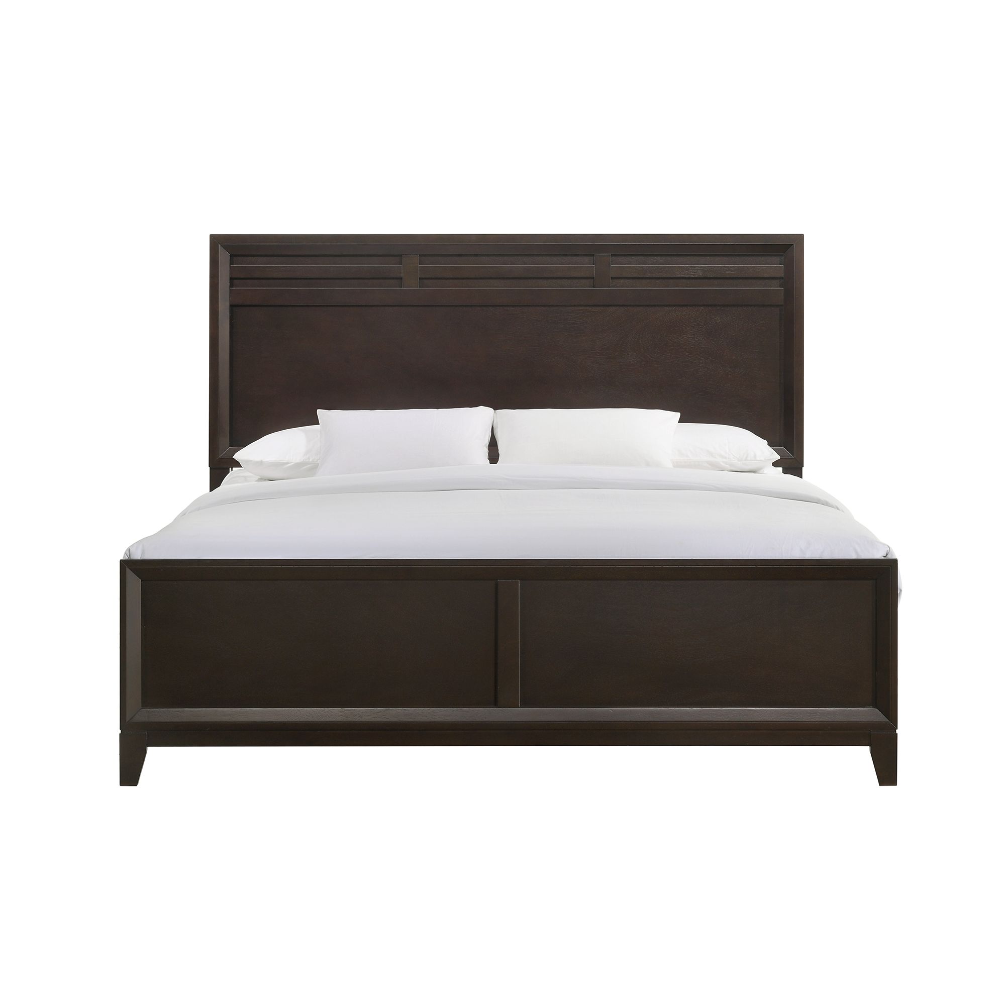 Model: B.1140.KPB | Elements Beaumont King Panel Bed in Merlot