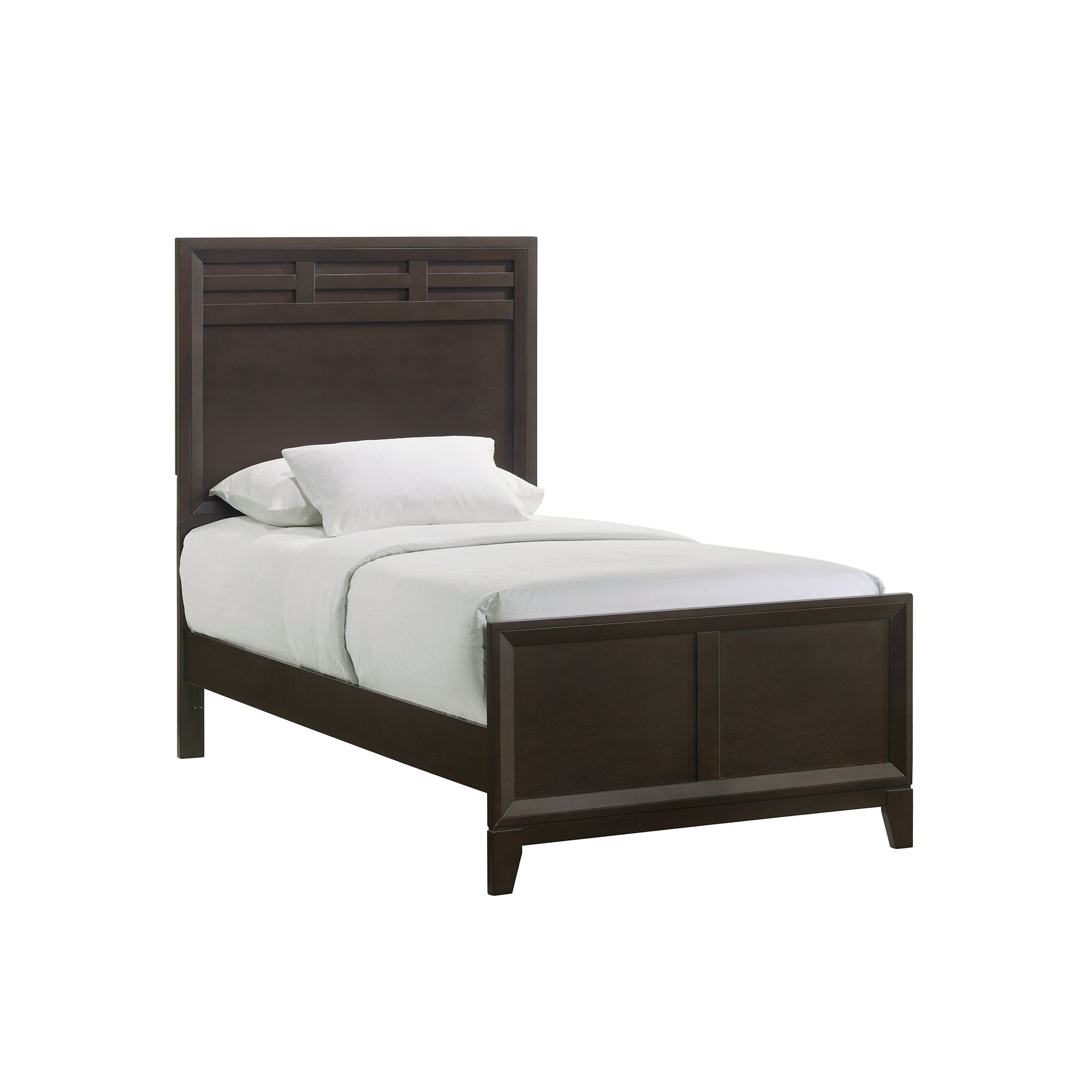 Elements Beaumont Twin Panel 5PC Bedroom Set in Merlot