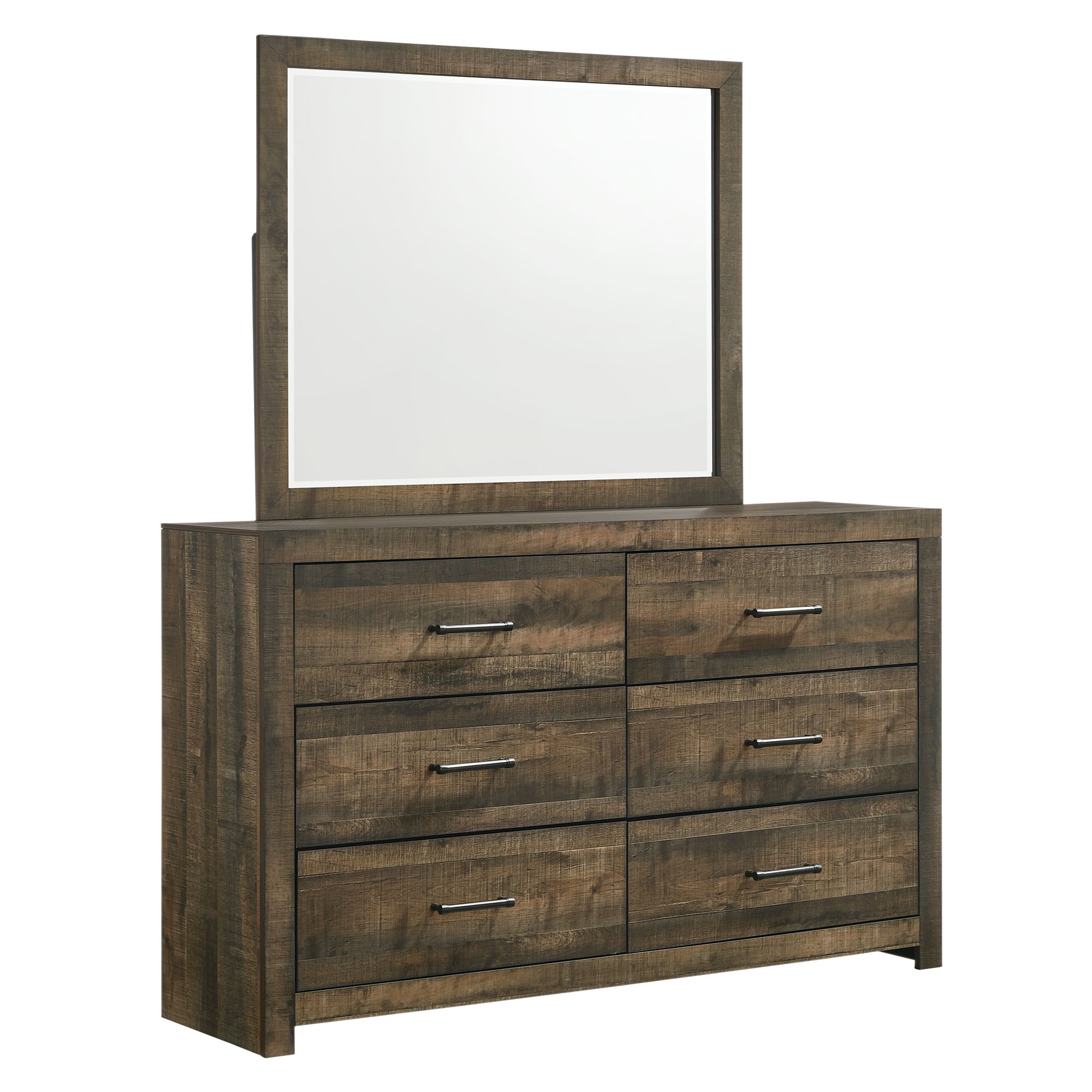 Model: BY520KB6PC | Elements Bailey King Bookcase Panel 6PC Bedroom Set with Bluetooth