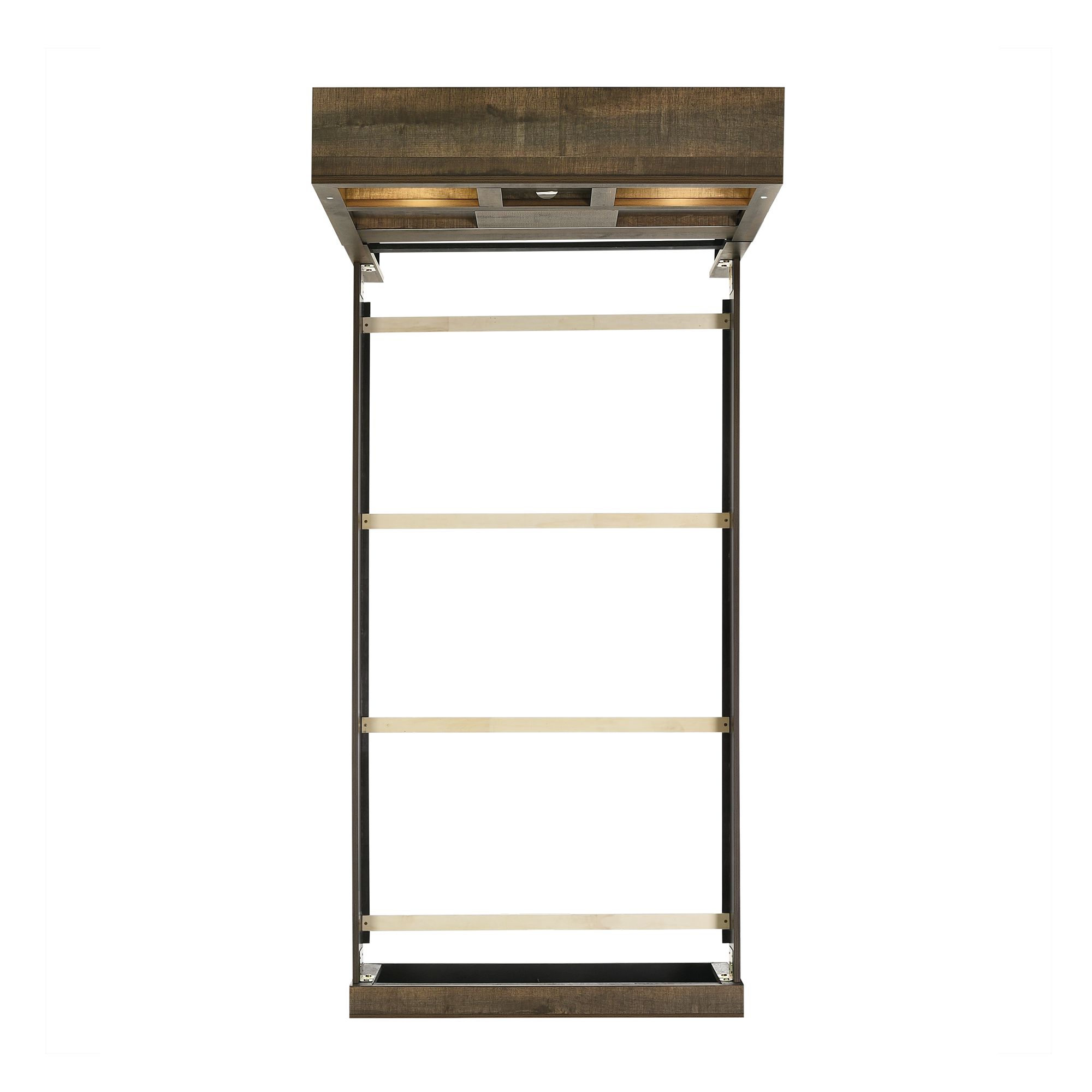 Model: BY520TB4PC | Elements Bailey Twin Bookcase Panel 4PC Bedroom Set with Bluetooth