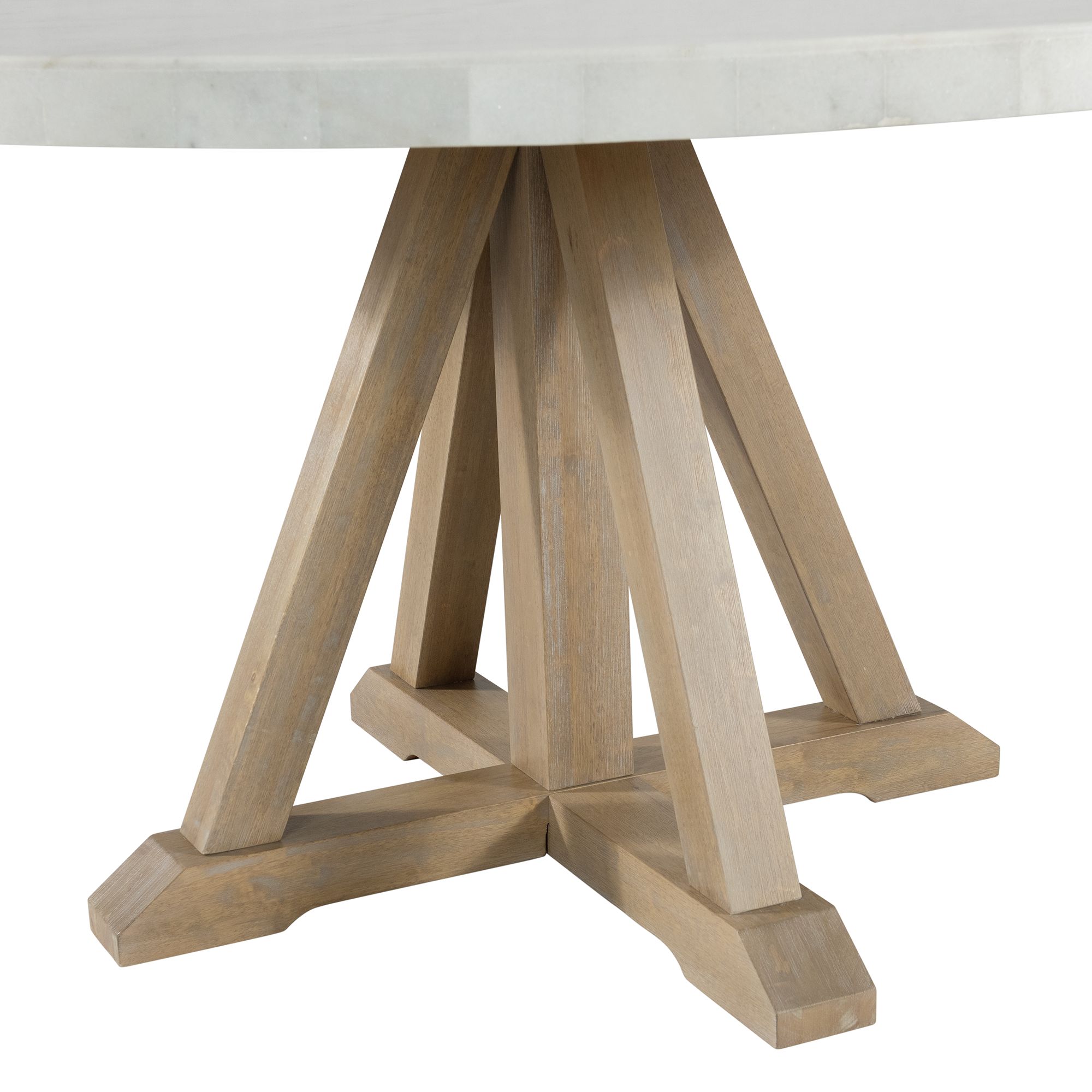 Model: CDLW180RD5PC | Elements Lakeview Round 5PC Dining Set-Table & Four Chairs