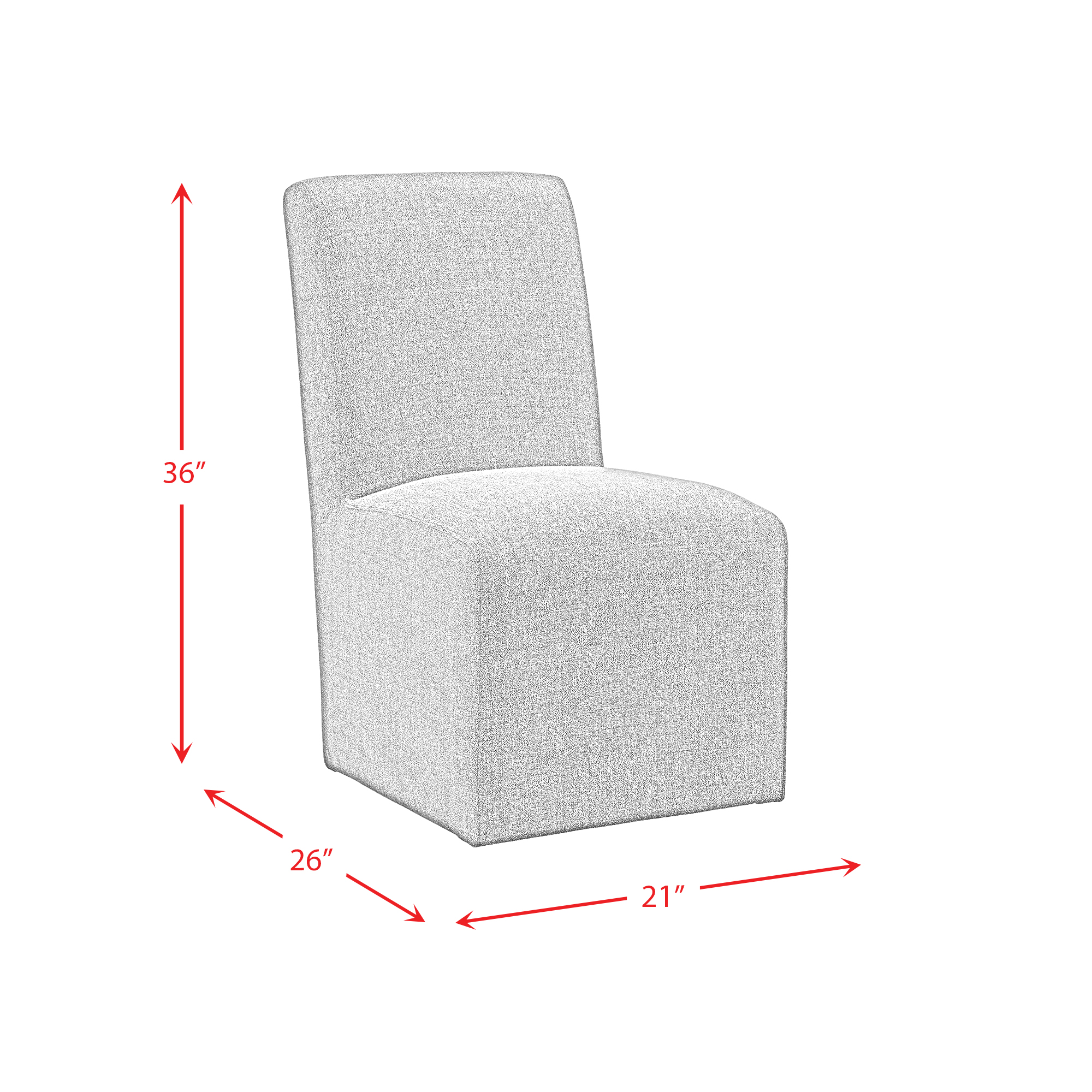 Model: CDML100S5PC | Elements Merlin Standard Height 5PC Dining Set-Table and Four Side Chairs