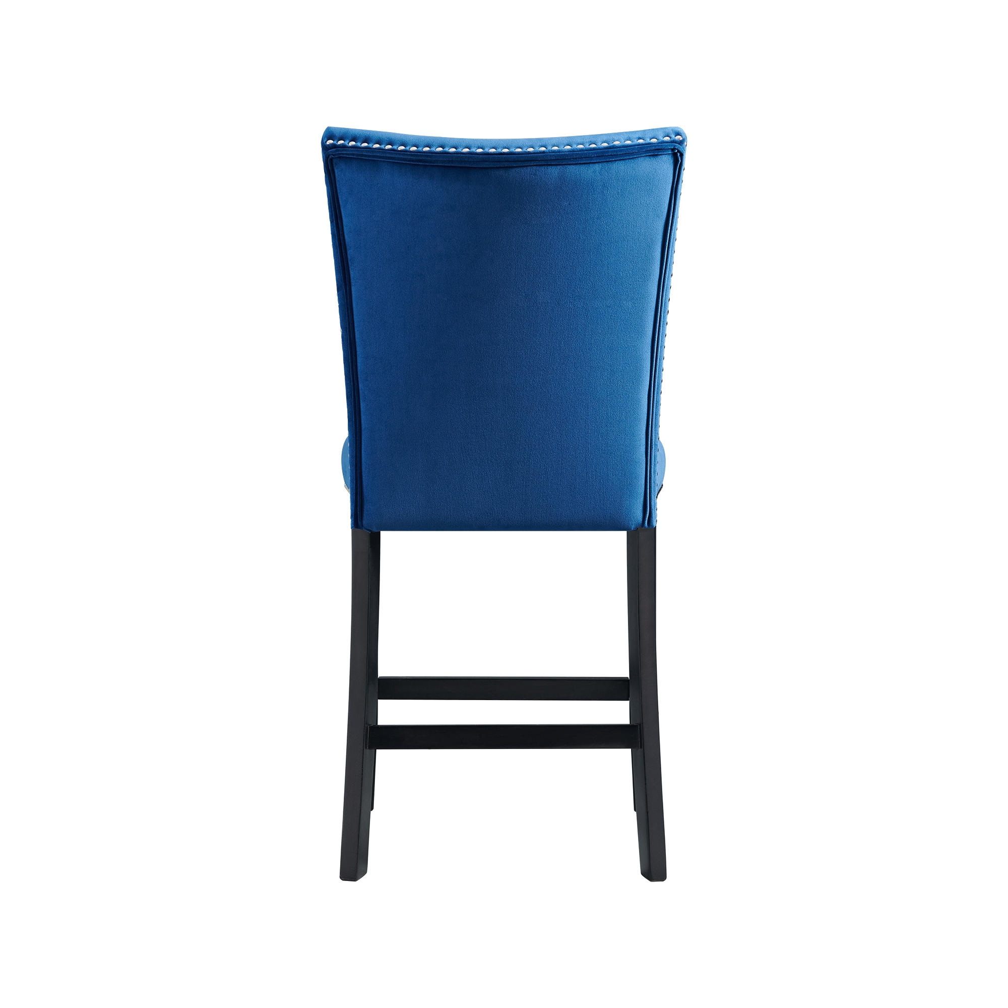 Model: CFC700CVSC | Elements Francesca Counter Dining Blue Counter Velvet Side Chair (2 Per Pack)