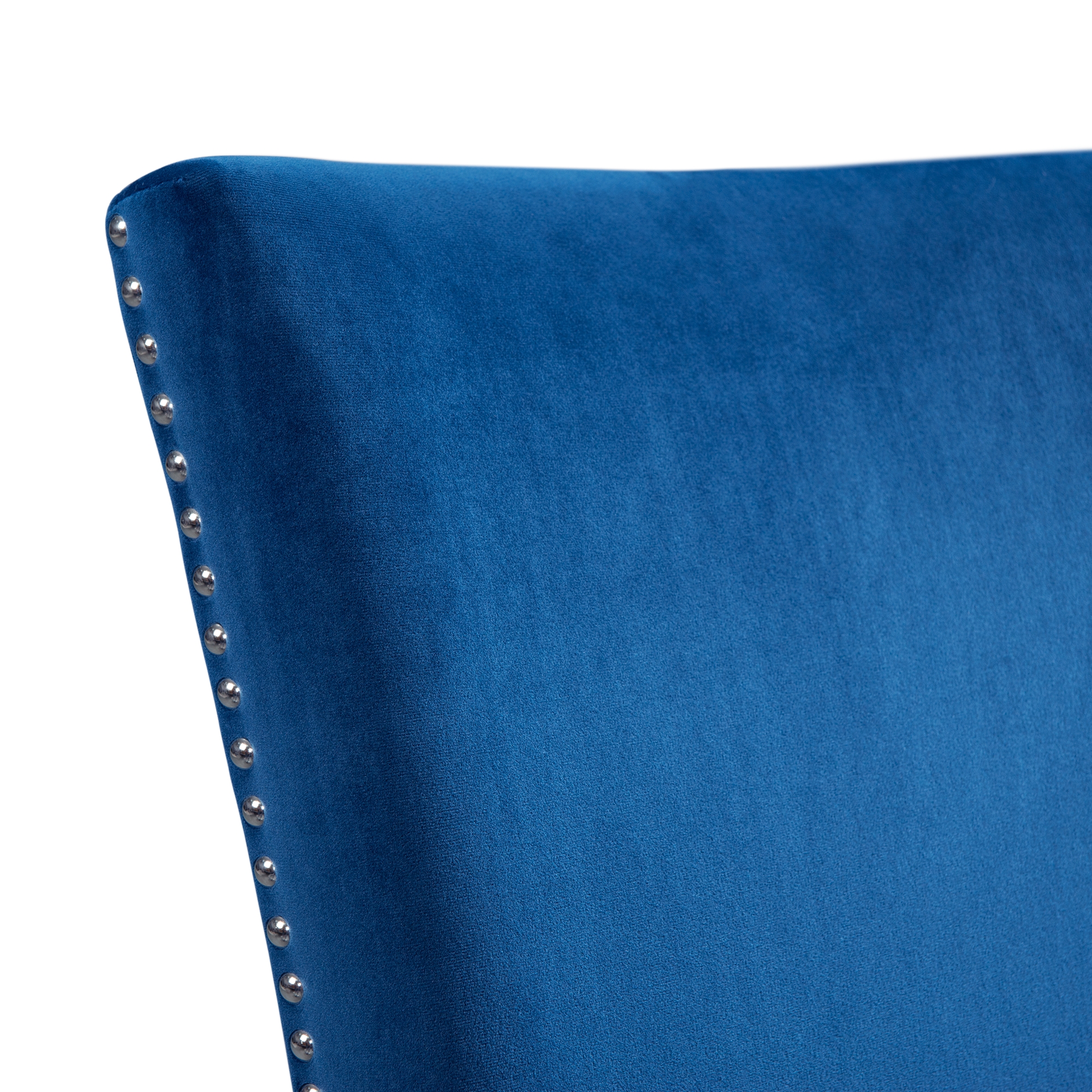 Model: CFC700CVSC | Elements Francesca Counter Dining Blue Counter Velvet Side Chair (2 Per Pack)