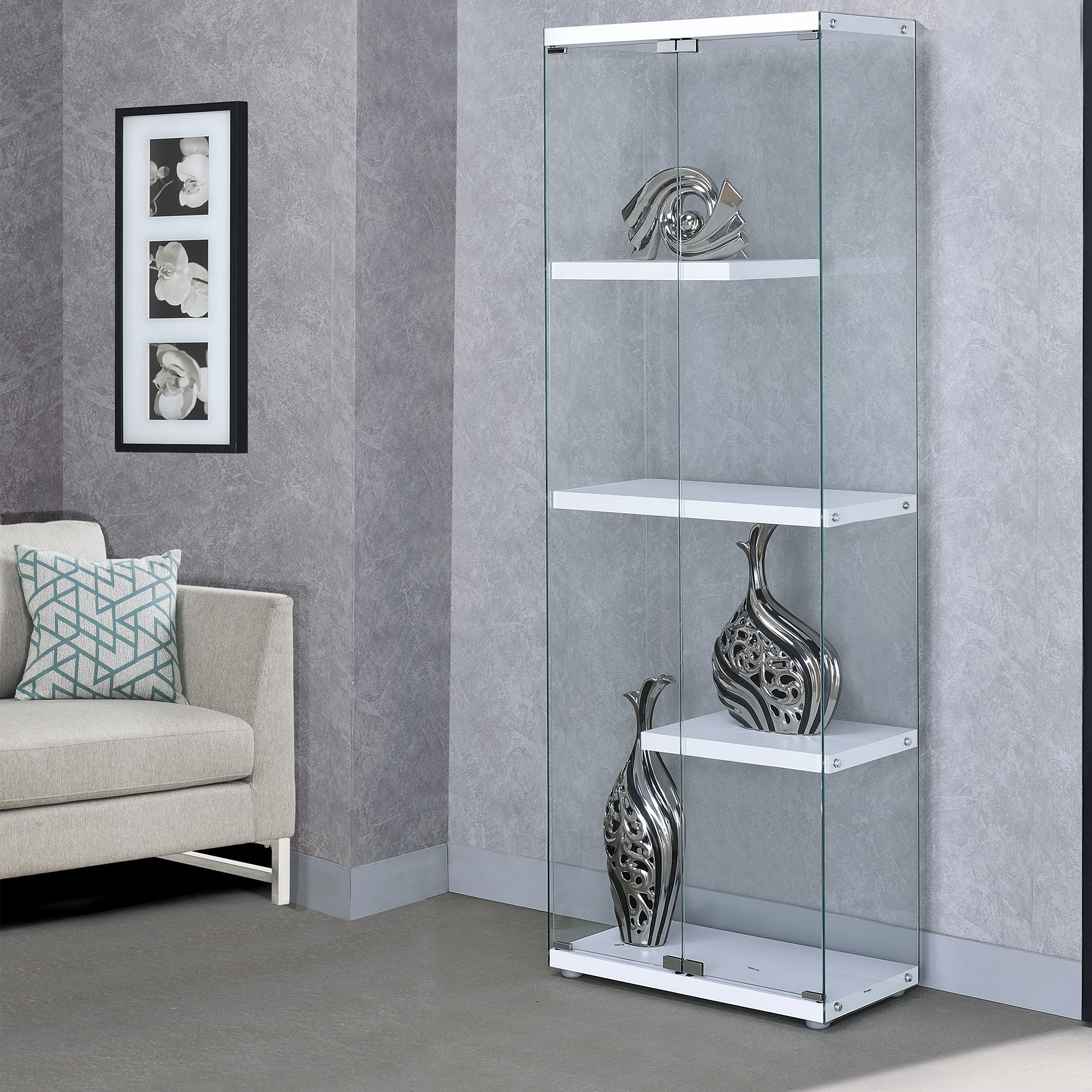 Model: CIE100DCE | Elements Ice Display Cabinet (With White Shelves)